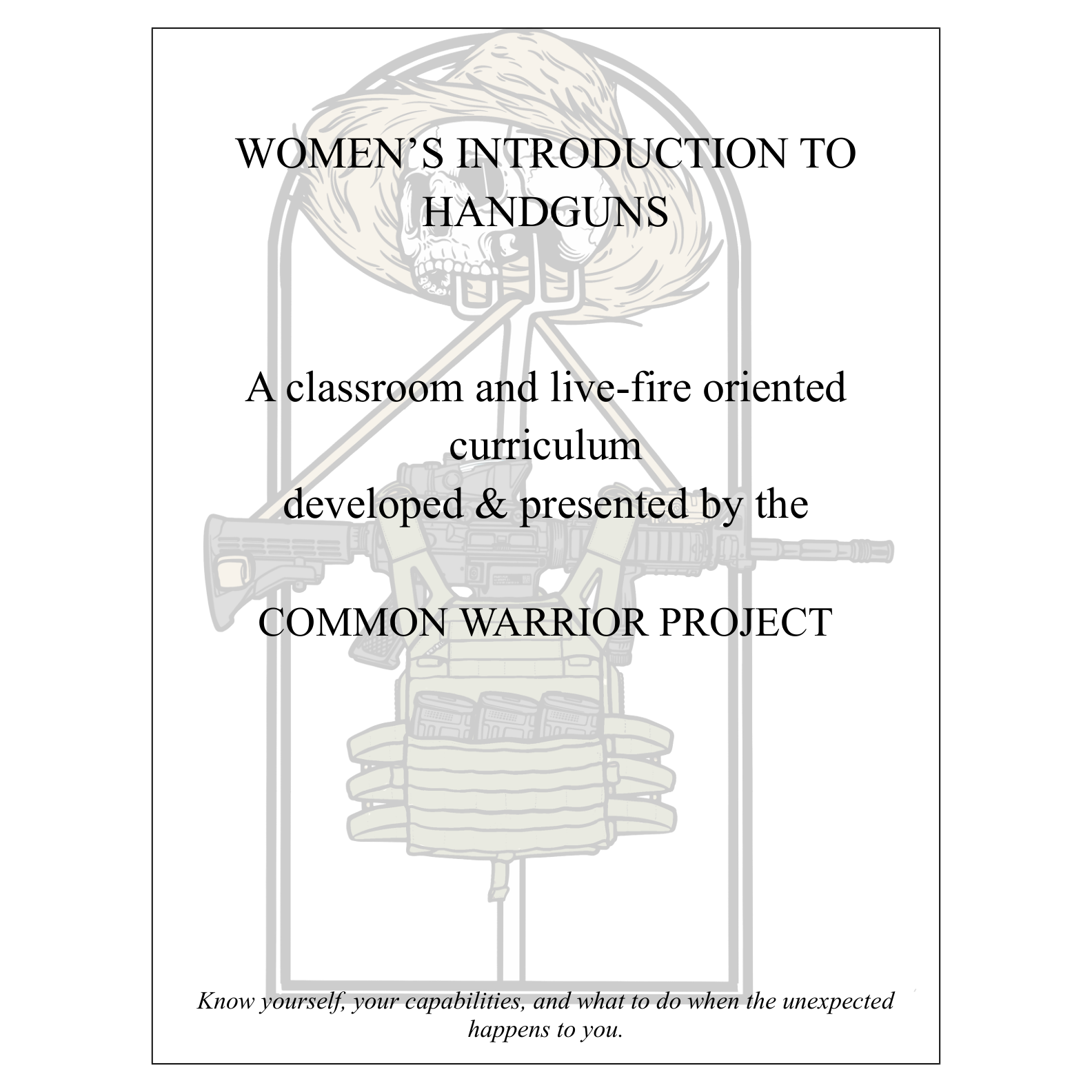Women's Introduction to Handguns