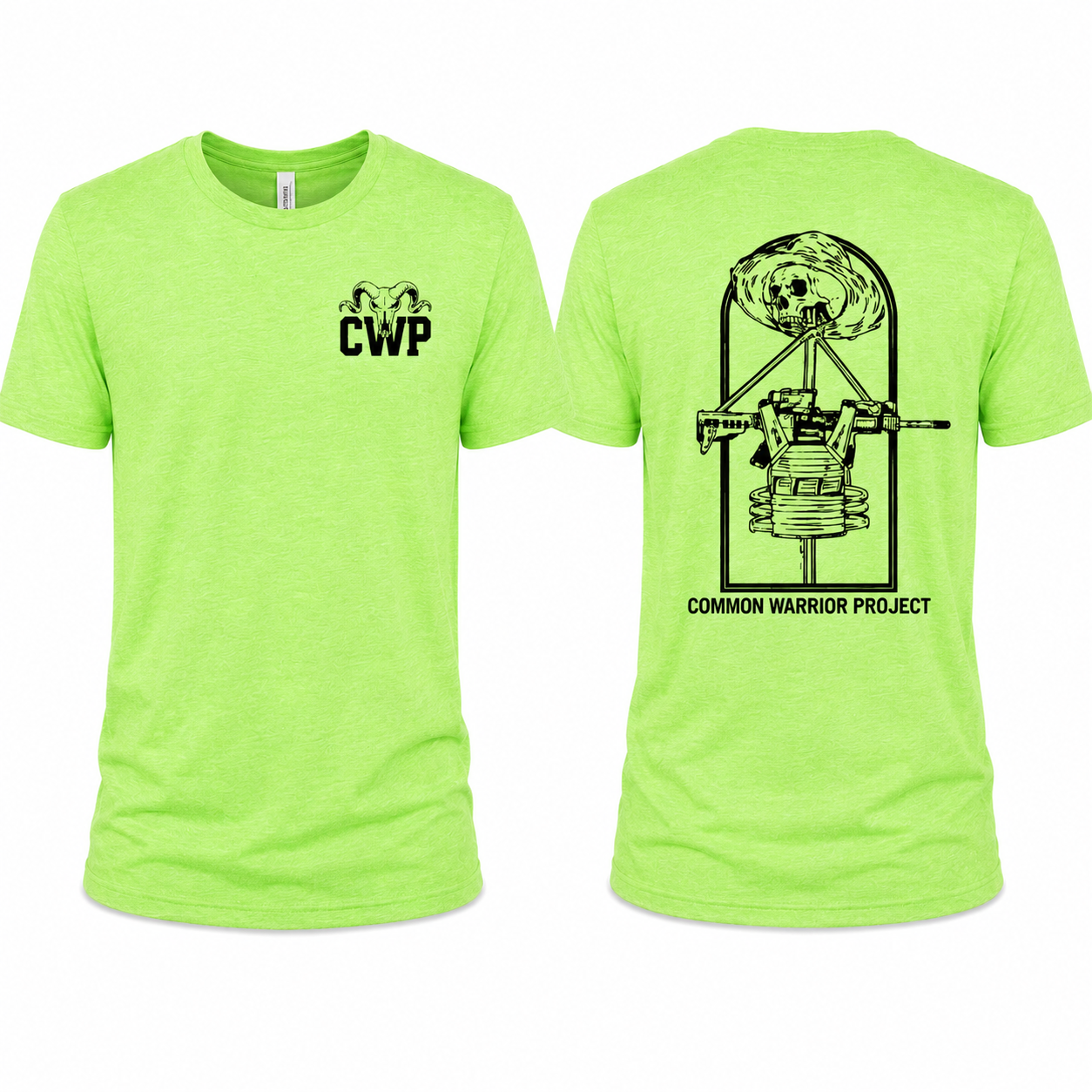 Tshirt Neon Heather Green NL6210.png