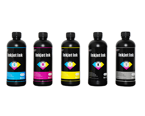 AGP UV DTF Pigment Ink — CMYKW + Varnish