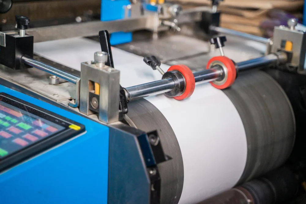 Label printing press