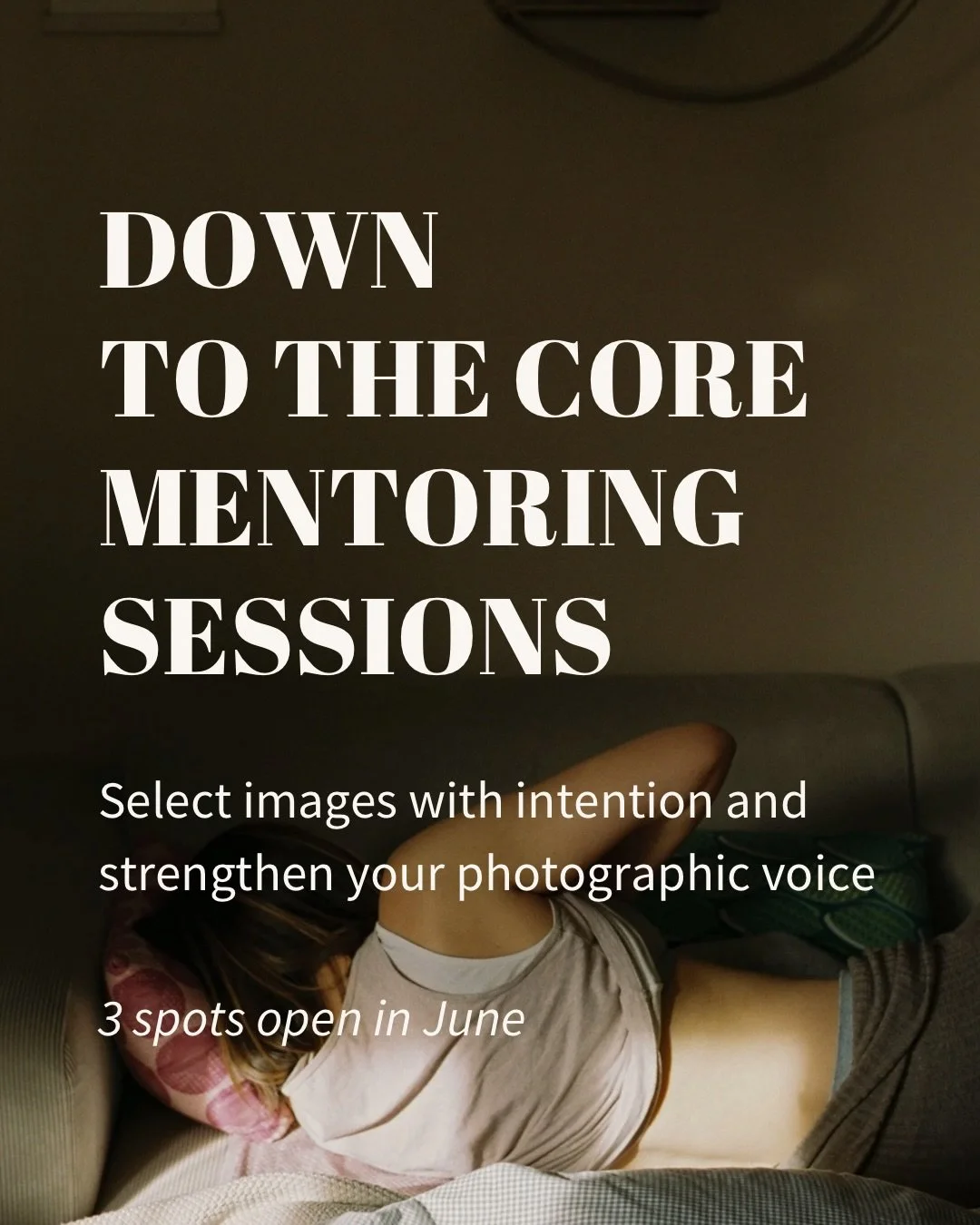 These sessions are about so much more than culling. They help you define your personal voice and trust yourself to show it.