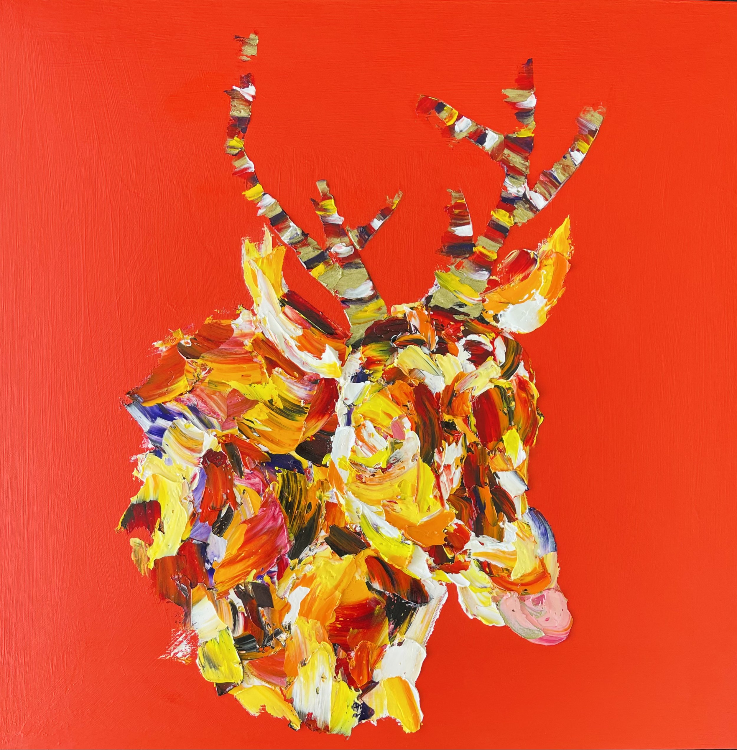 One like no other, 50x50cm, oils & acrylics on wooden panel