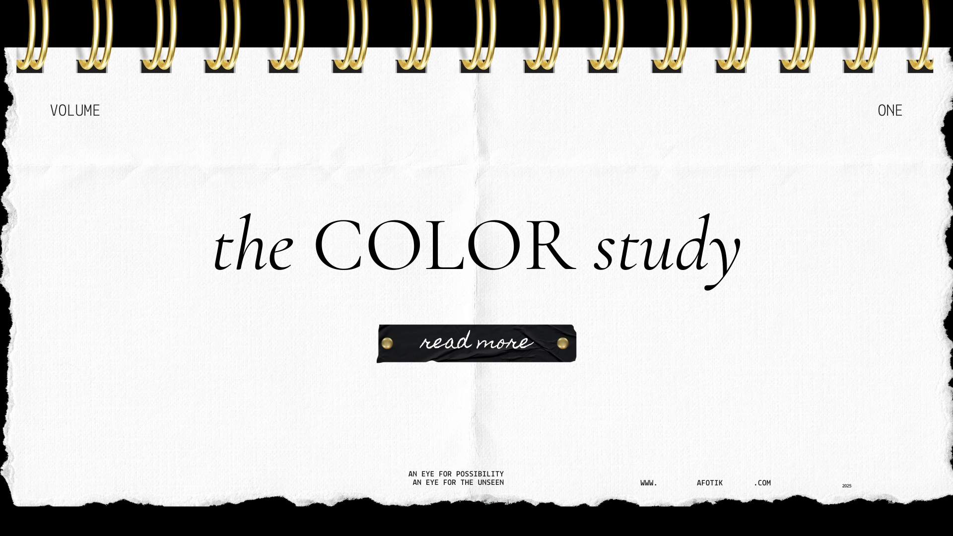 AFOTIK Color Study | Volume 1