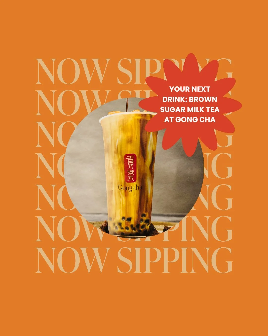 Your ticket to something sweet🥤

Brown Sugar Milk Tea at @gongcha_australia. Rich, smooth and hard to pass up. Swing by and grab one on your way through.

#FortitudeValley #BrisbaneEats #GongCha