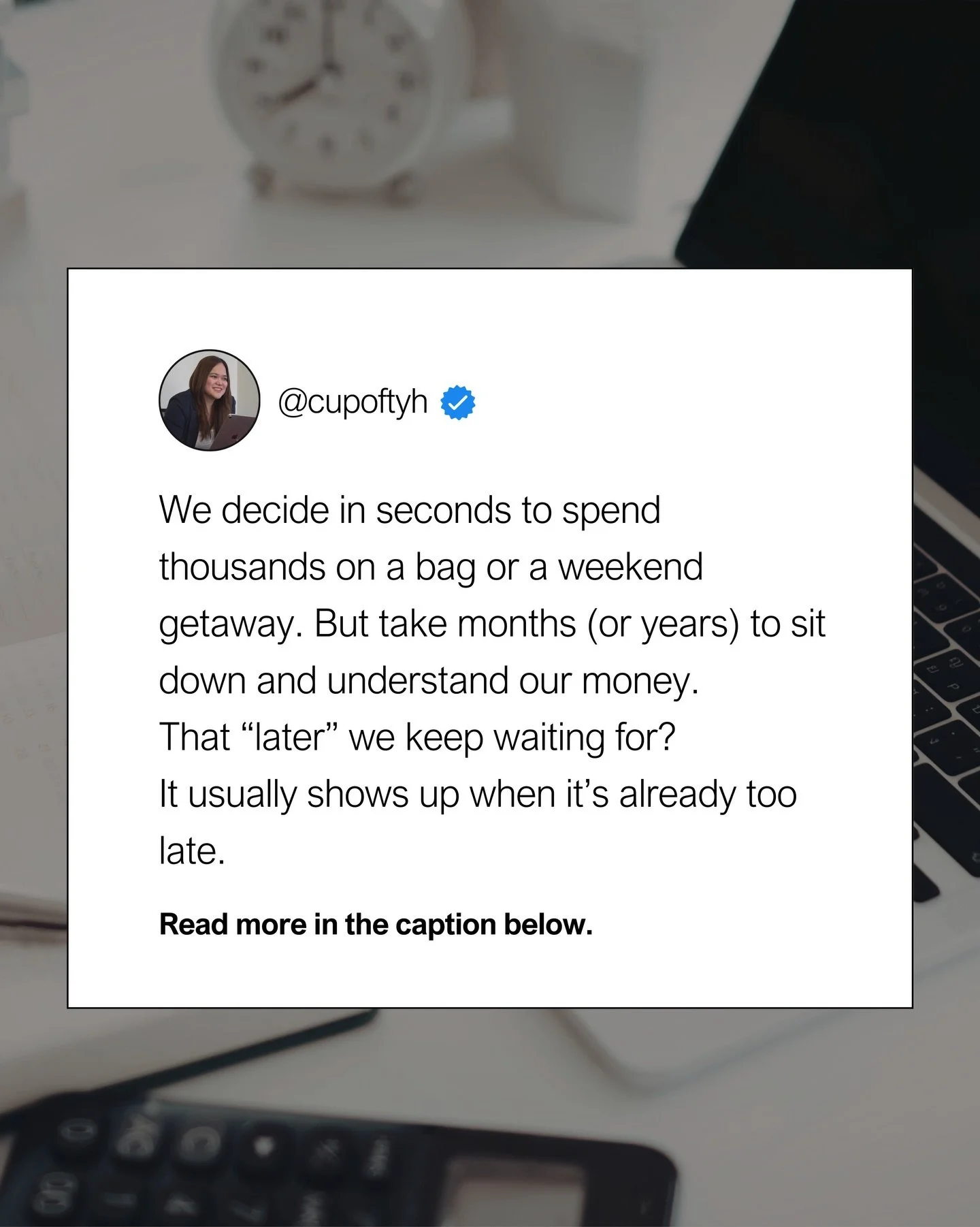 It&rsquo;s interesting how fast we are when it comes to spending&hellip;
but how slow we become when it&rsquo;s time to understand our money.

We don&rsquo;t hesitate to swipe for a luxury purchase or a quick getaway. Yet when it comes to learning ab