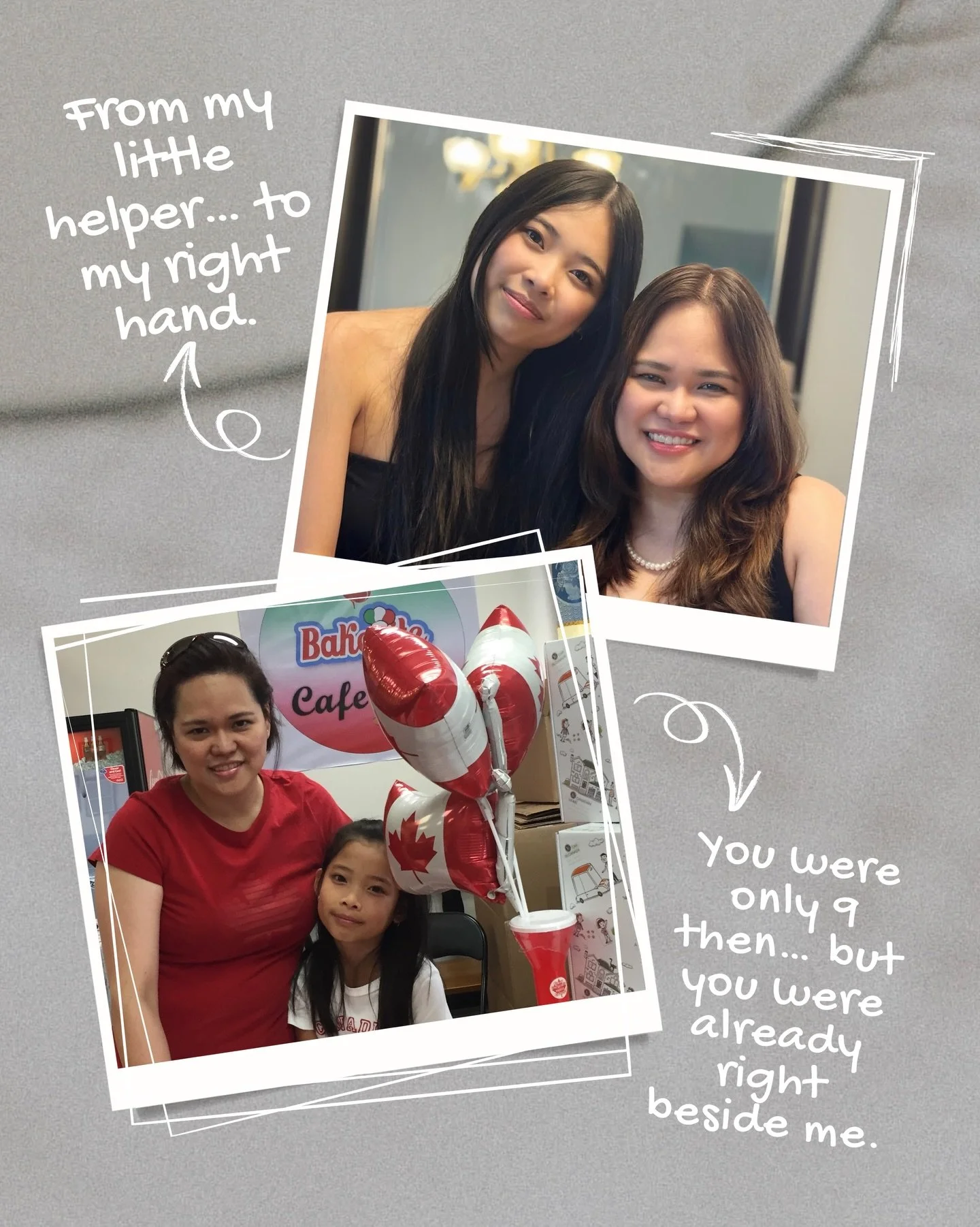 Dear @_eeanne 💕

I came across an old photo of us back when I used to be Winnipeg&rsquo;s Ms. Welcome Pack, delivering small gift packs to newcomers across Manitoba.

You were only 9&hellip; but already right beside me. You didn&rsquo;t have to be t