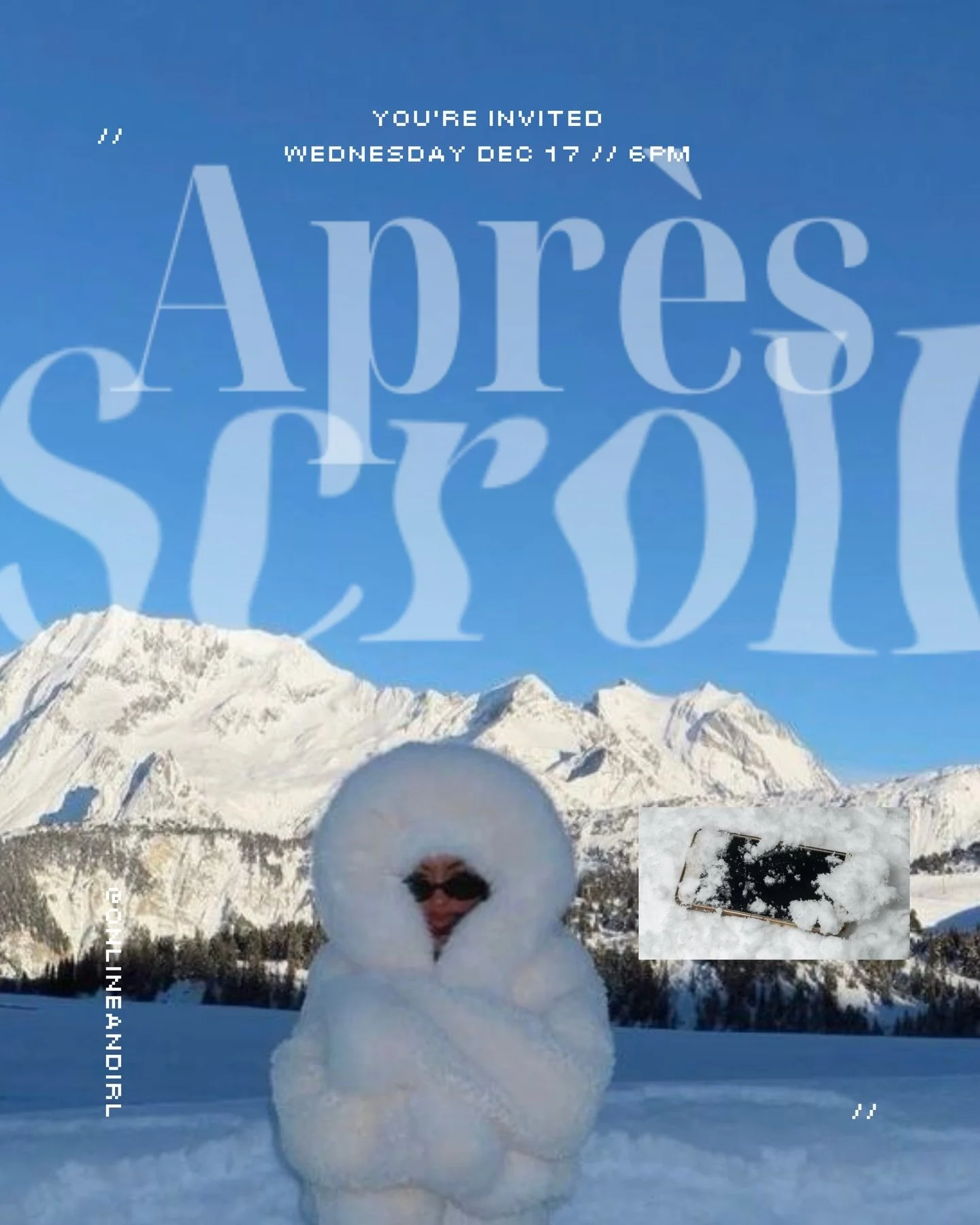 ❄️UR INVITED 2 APR&Egrave;S SCROLL // An End-of-Year Reset for Creators &amp; Entrepreneurs ❄️

Apr&egrave;s-ski is that golden hour after you&rsquo;ve conquered the slopes&mdash;when you finally sit down, catch your breath, and process what just hap