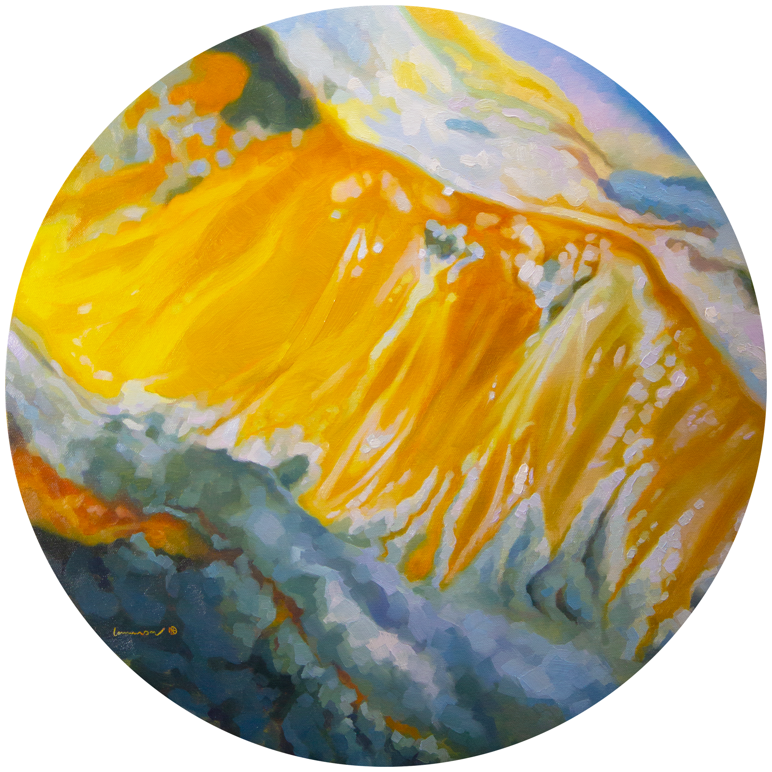 Penicillium Culture No. 1, 20” X 20” , Oil on Canvas, 2026