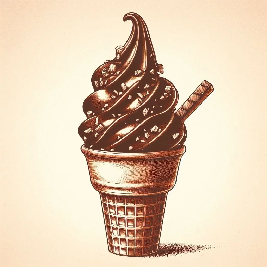 Chocolate soft serve mix