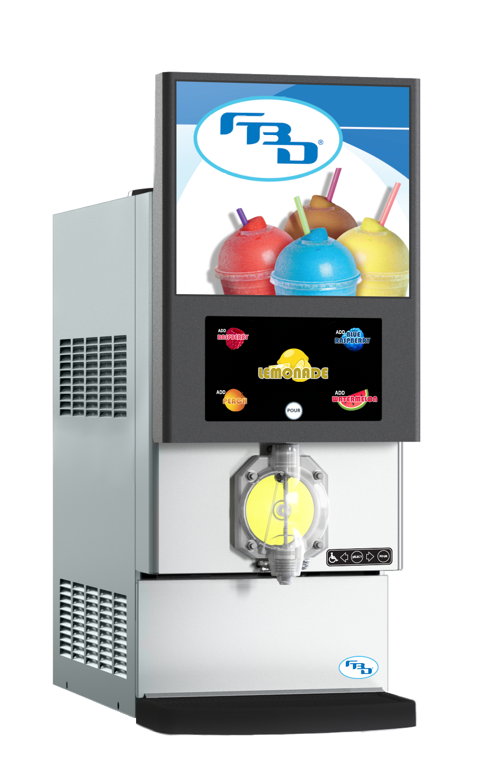 Brand New FBD 771 Multi-Flavor Carbonated Slushy Machine - 220V Countertop