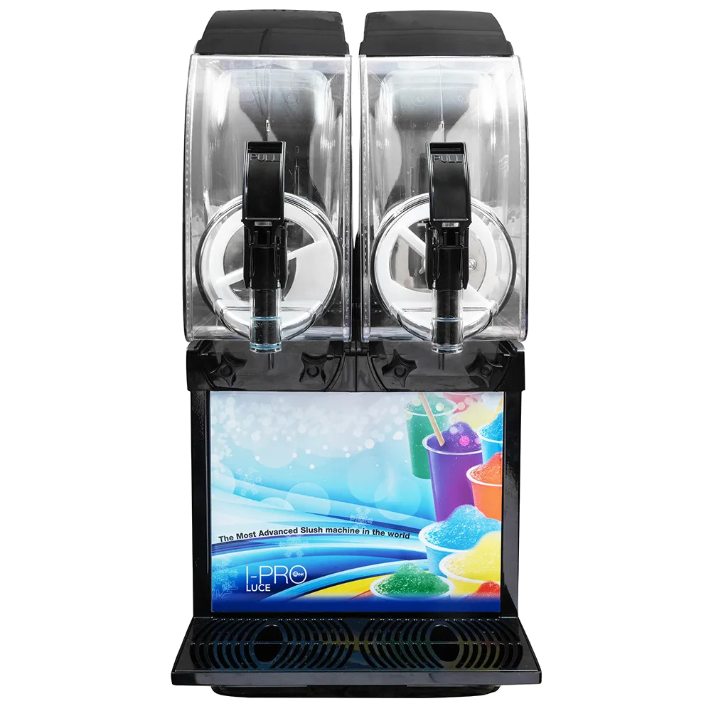 Crathco I-PRO 2E Double Flavor Frozen Drink & Slushy Machine - Light Panel & Digital Controls, 110V