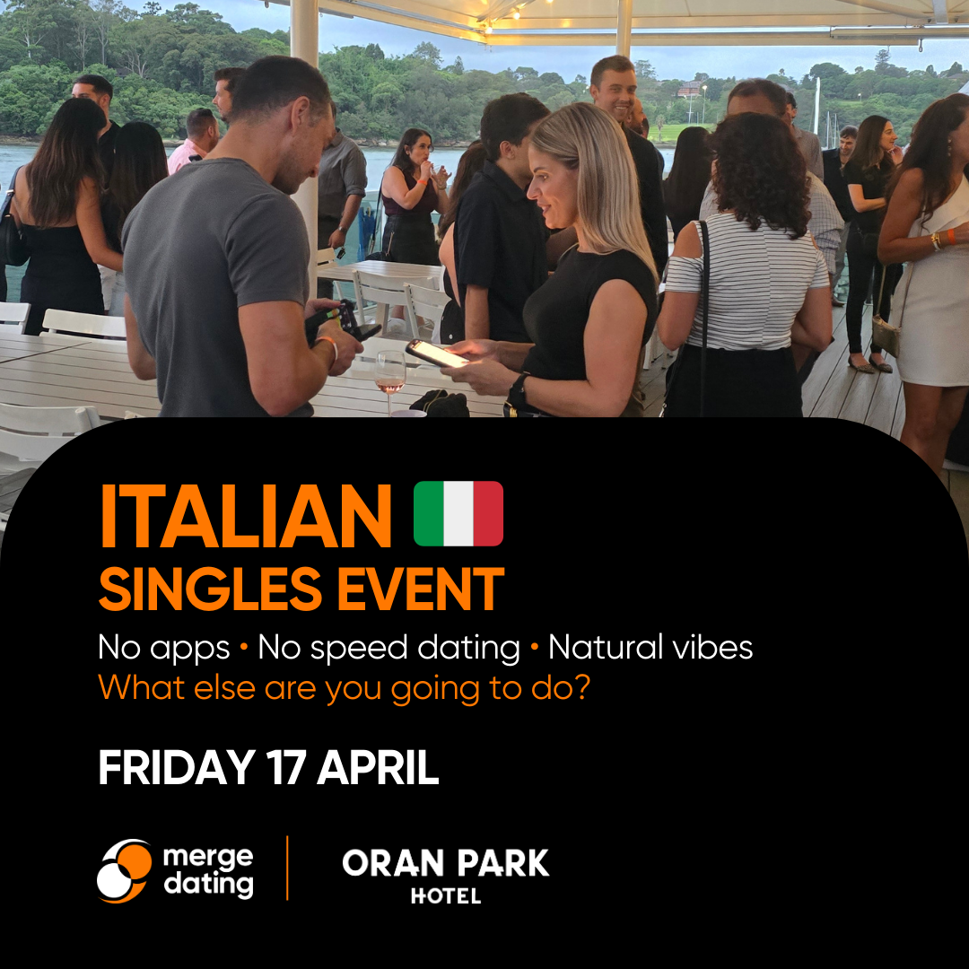Merge Dating Italian Singles Mixer | 17 APR