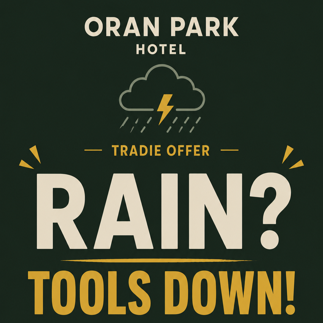 RAIN? TOOLS DOWN!