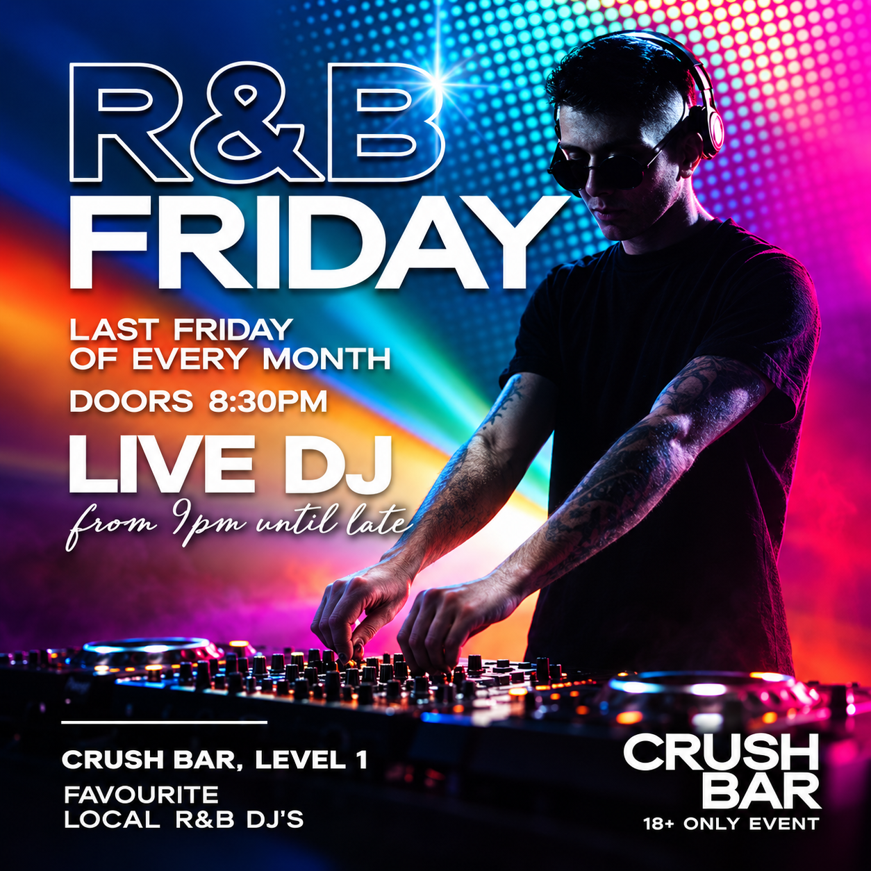 R&amp;B Fridays | crush bar DJ EVENT