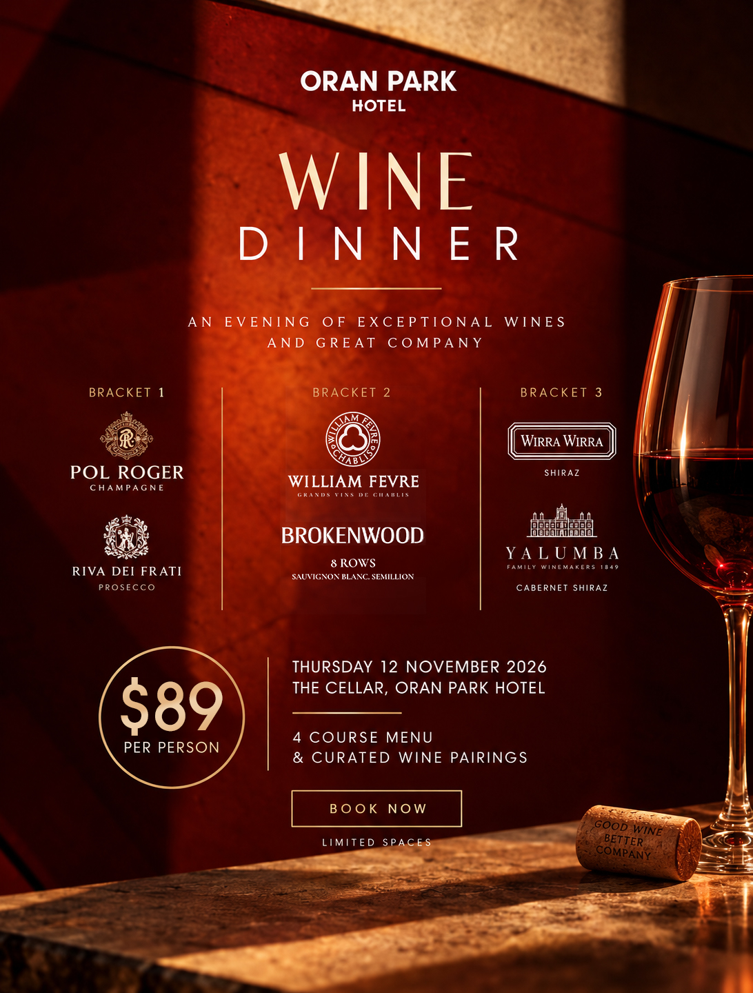 WINE DINNER | 12 NOVEMBER 