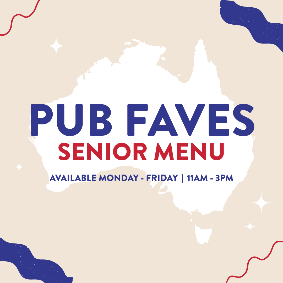 Pub Faves Lunch Senior Menu