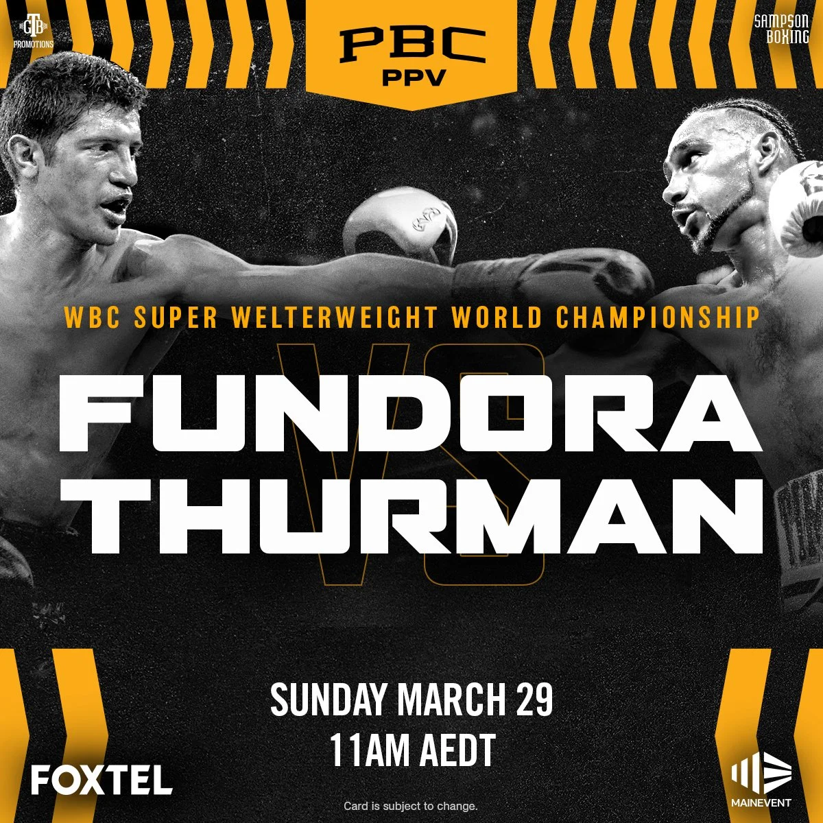 Fundora v Thurman | 29 Mar