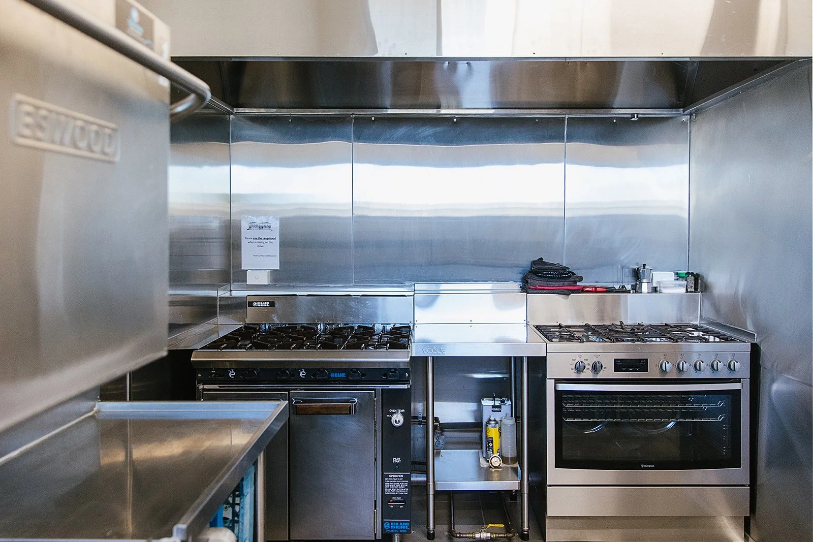 Dishwasher and ovens