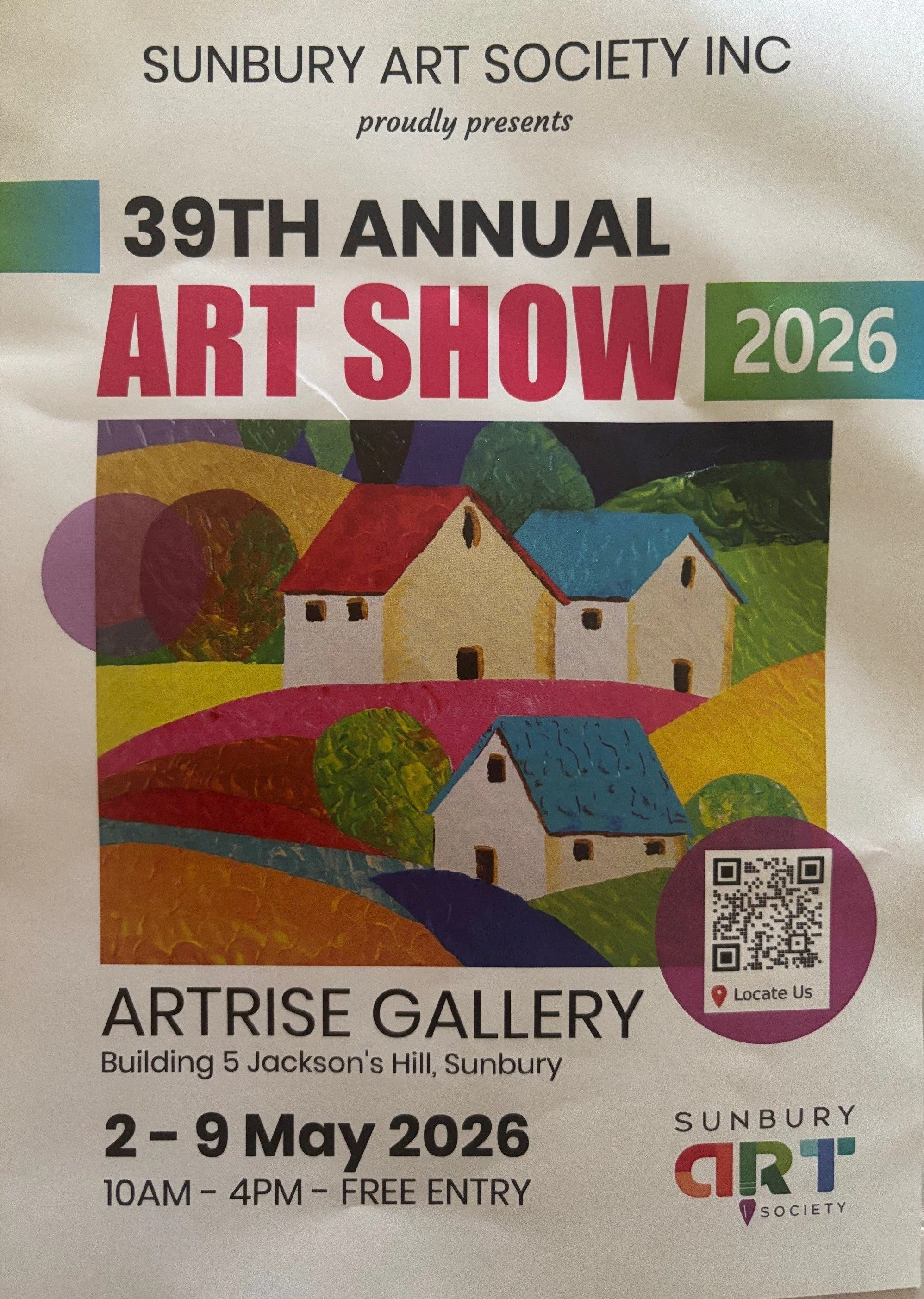 Sunbury Art Society 39th Annual Art Show 2026