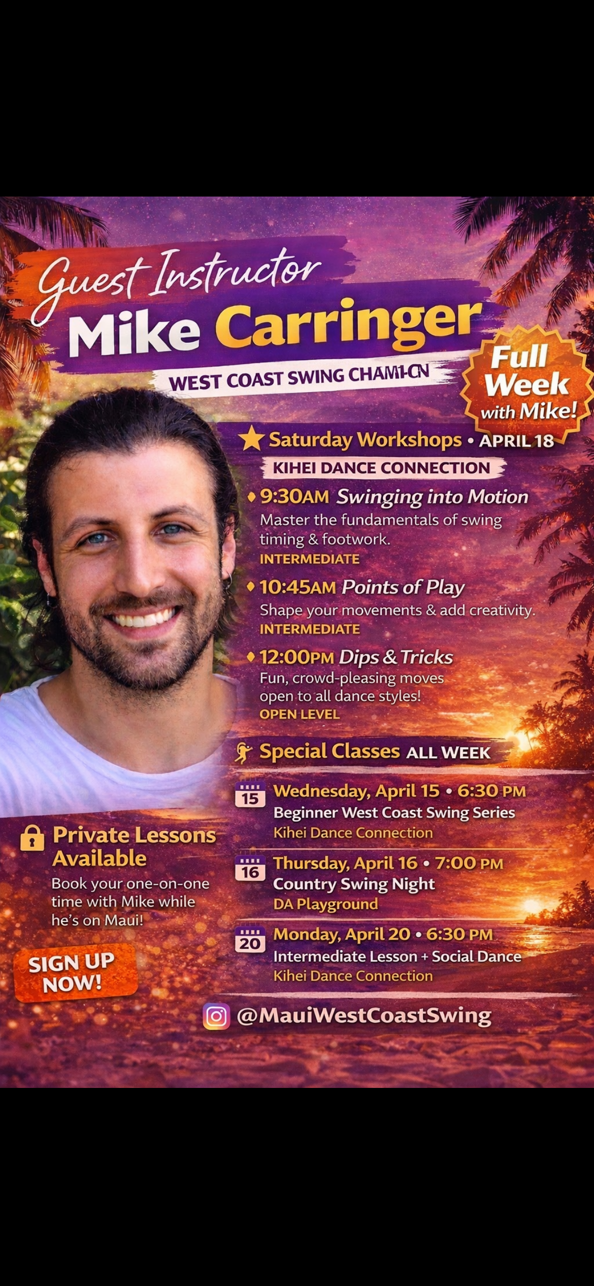 Champion Mike Carringer Workshops
