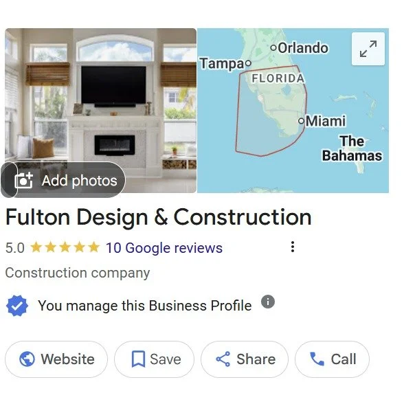 [FIVE STARS]

Starting the week with gratitude &mdash; Fulton Design &amp; Construction just hit 10 five-star Google reviews, from both homeowners and the trade partners I collaborate with on site.

As a contractor, it means a lot to be trusted by th