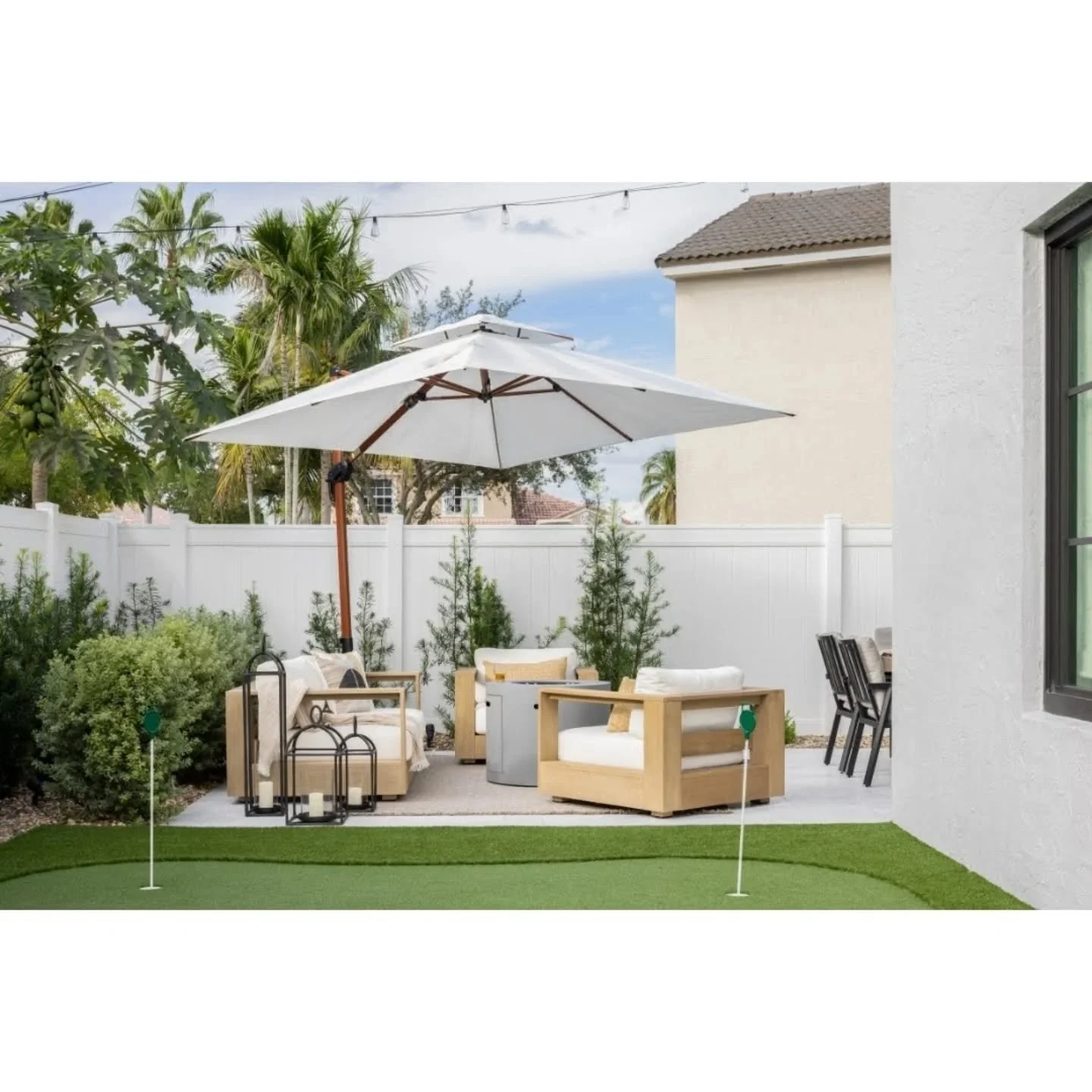 [𝐅𝐑𝐎𝐌 𝐔𝐍𝐃𝐄𝐑𝐔𝐒𝐄𝐃 𝐓𝐎 𝐄𝐋𝐄𝐕𝐀𝐓𝐄𝐃] 

This backyard moved from underused space to an elevated outdoor living environment shaped around how the family actually lives.

While the golf feature reflects the homeowner&rsquo;s vision, the s