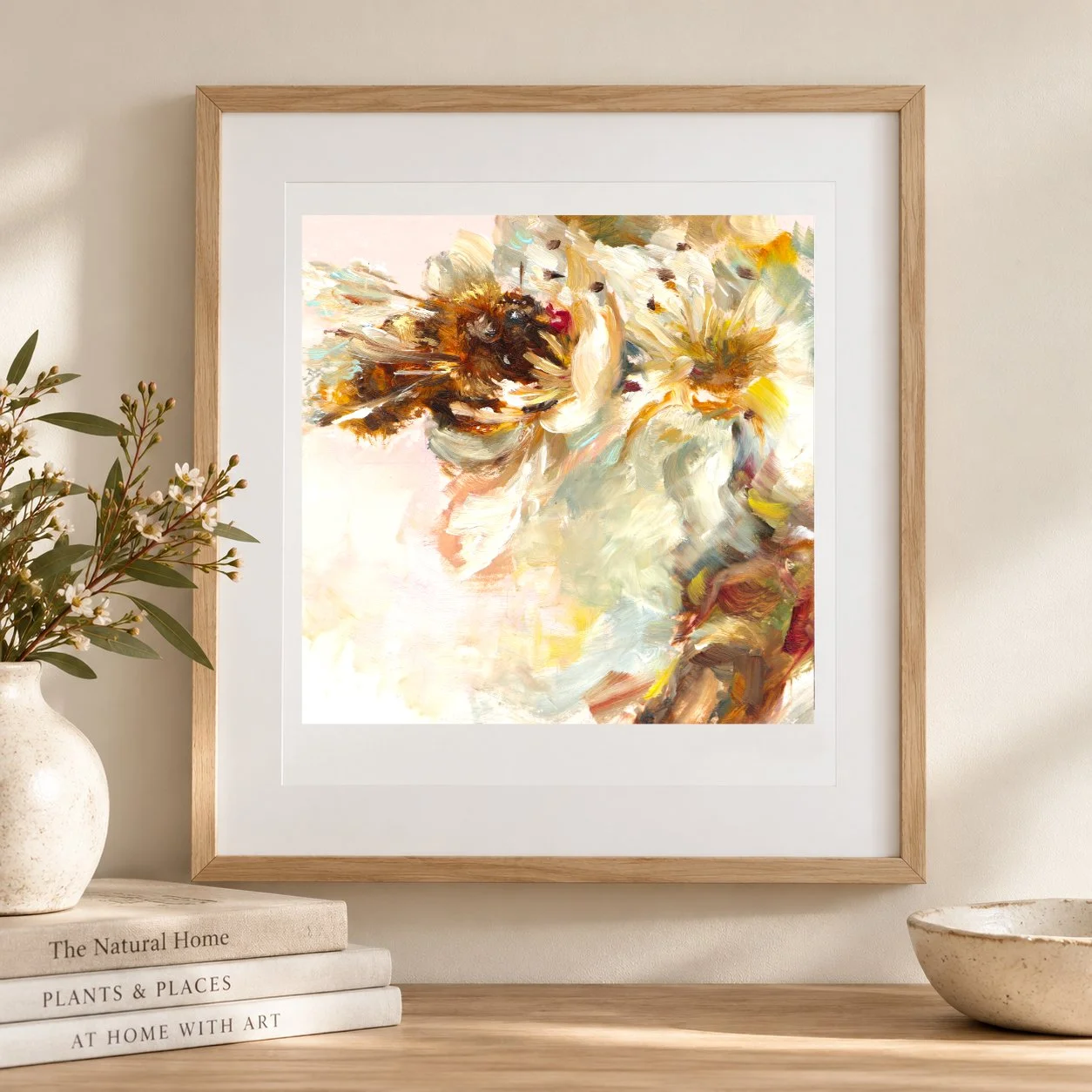 Among The Blossom Bee Fine Art Print Room Mockup.jpg