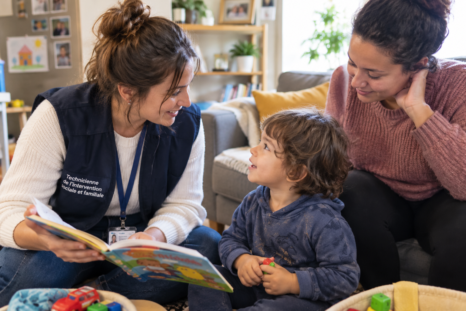 TISF intervenant au sein d'une famille