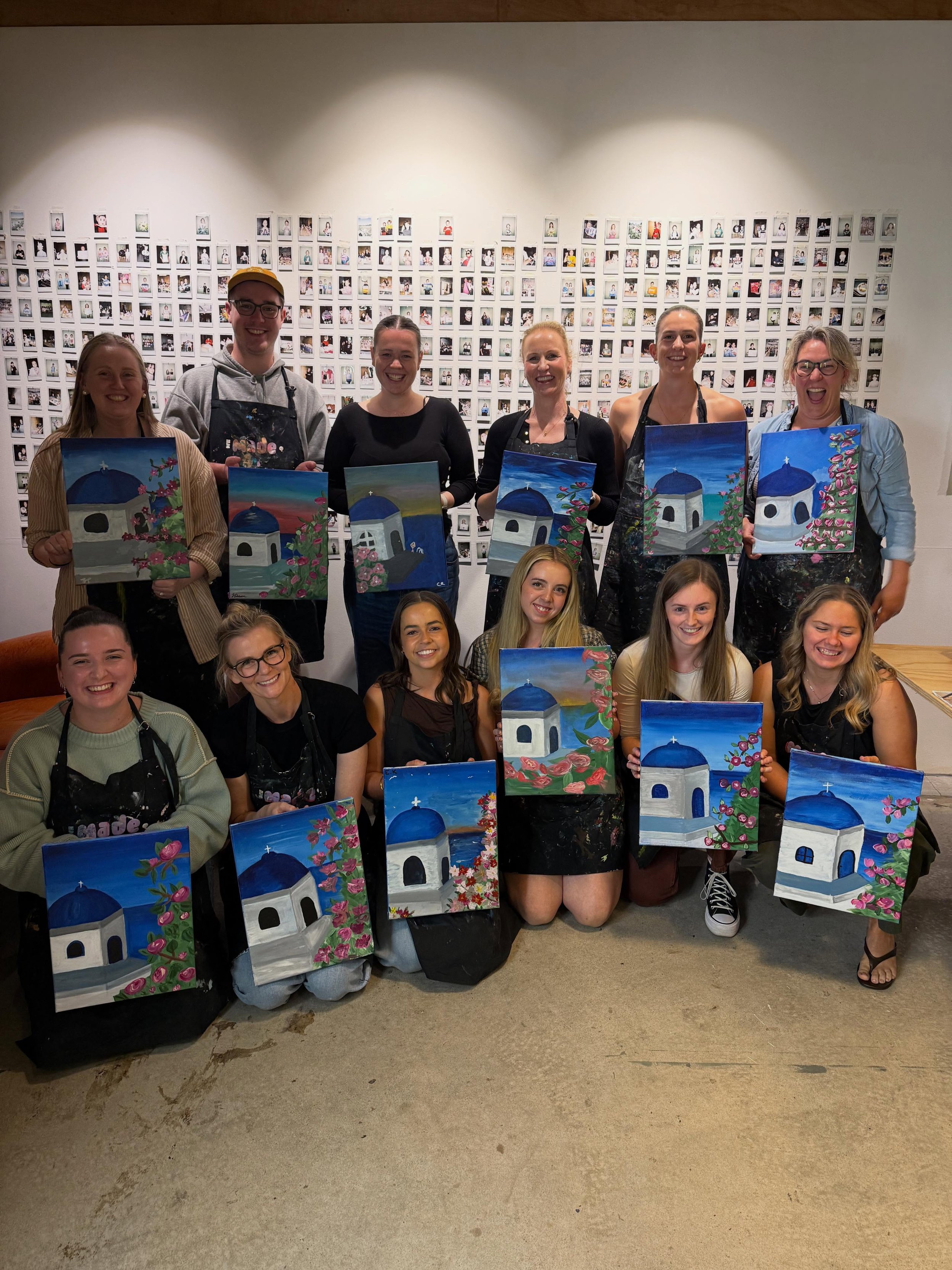 How great do these look? We loved having this Paint + Sip crew in to have some fun 👩🏼&zwj;🎨
