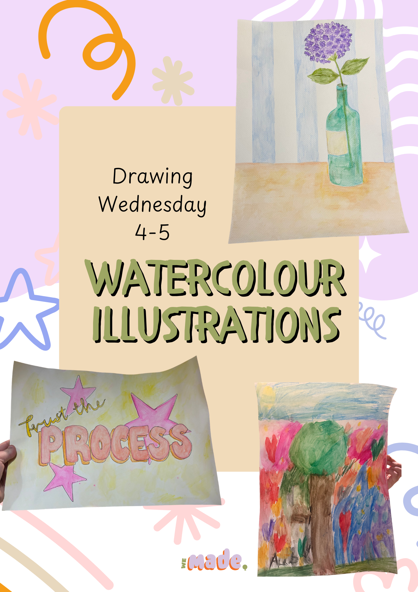 Watercolour Illustrations (Wednesday 4-5)