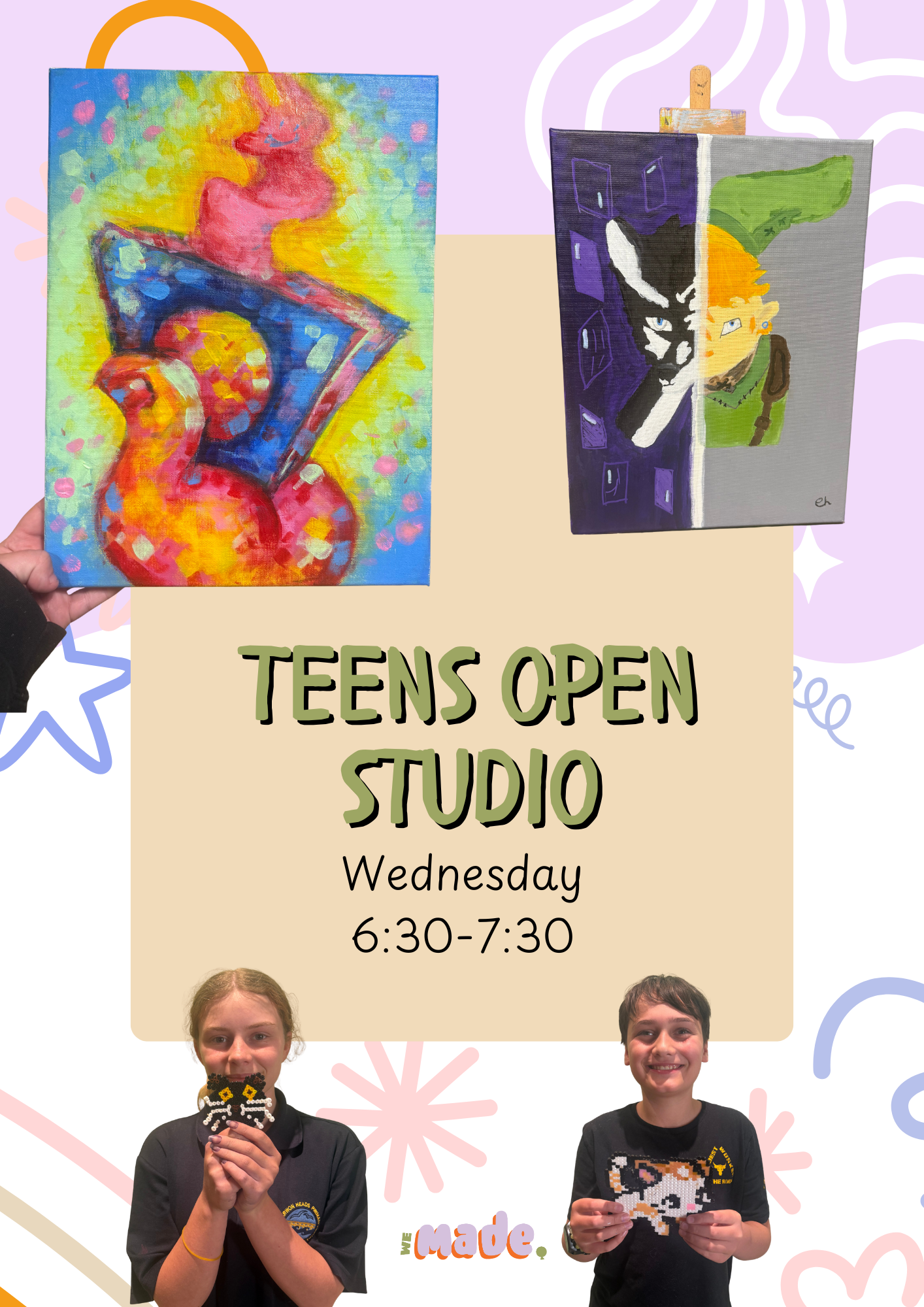 Teens Open Studio (Wednesday 6:30-7:30)