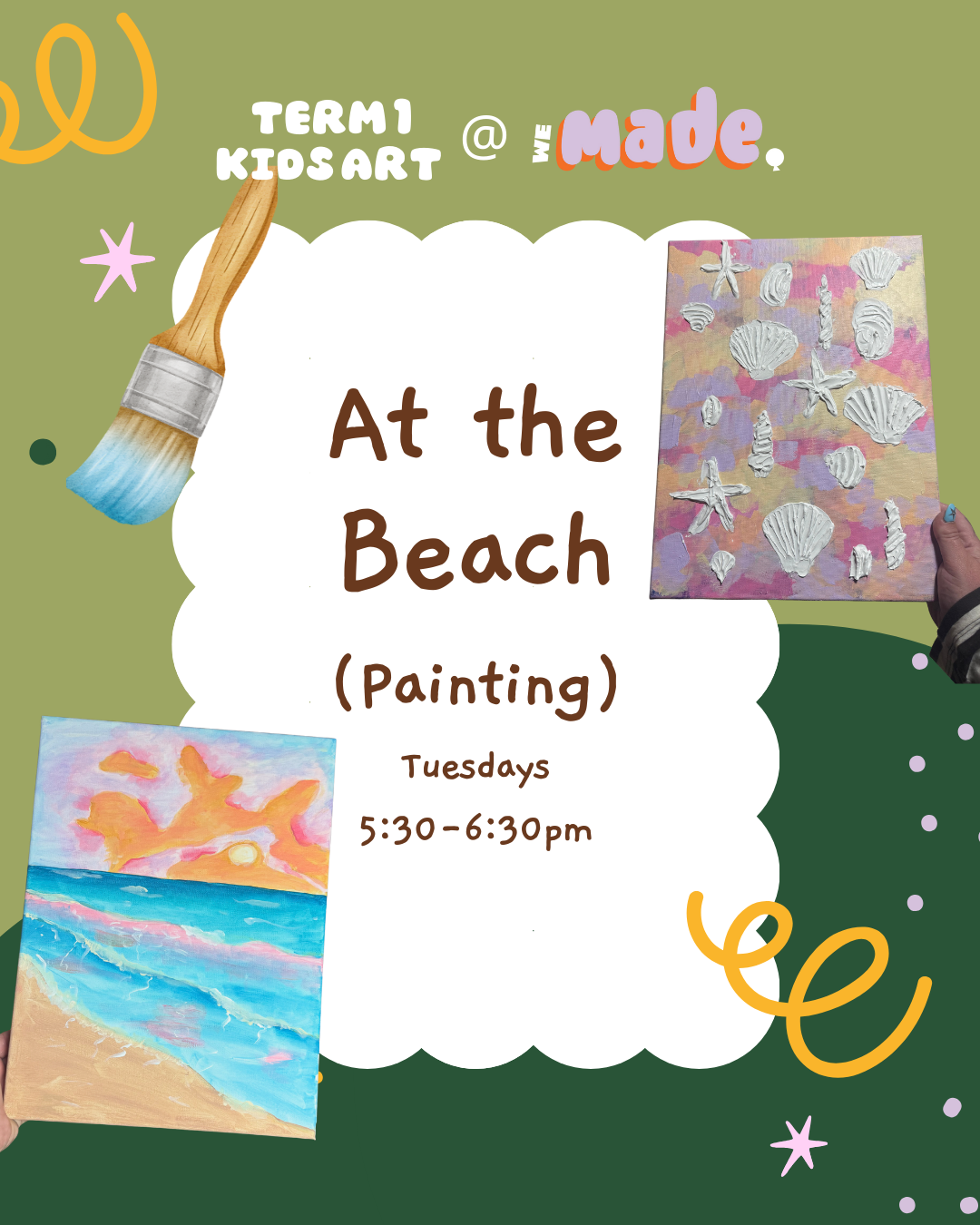 At the Beach (Painting) Tuesday 5:30–6:30pm