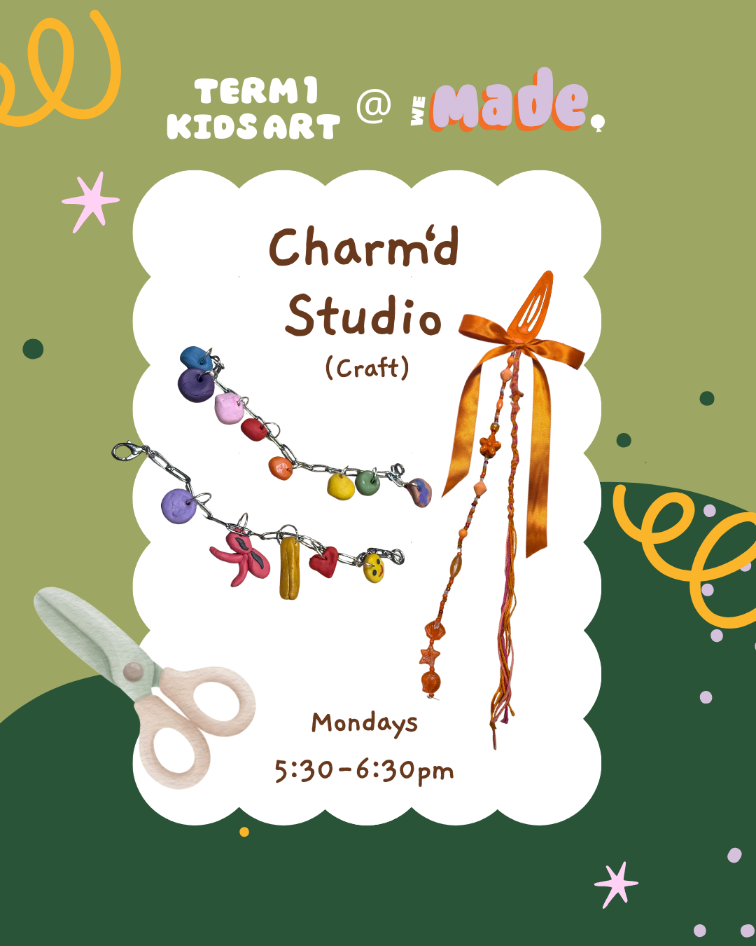 Charm'd Studio (Craft) Monday 5:30–6:30pm