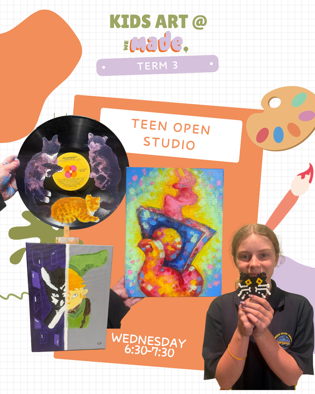 Teen Open Studio Wednesdays 6:30-7:30