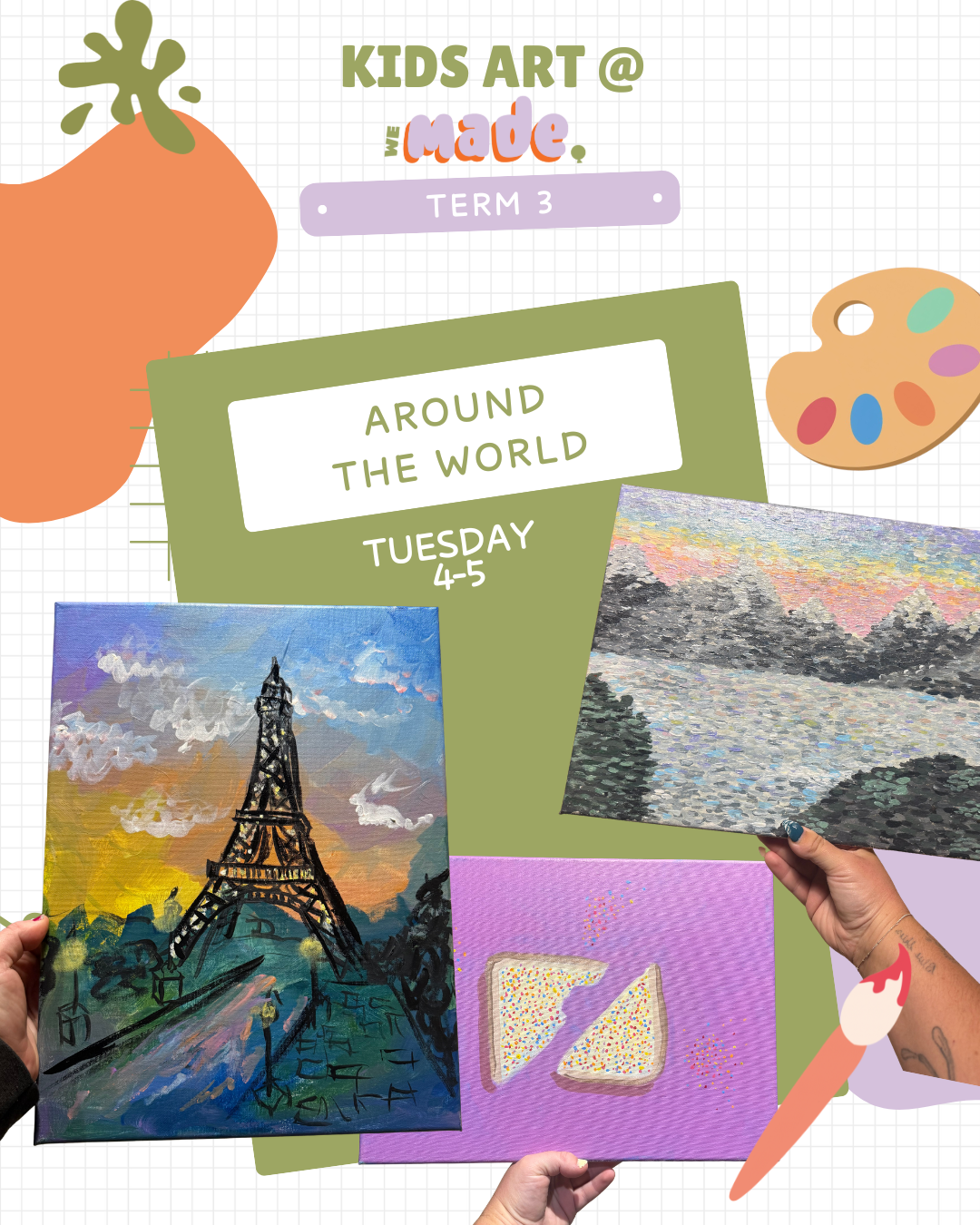 Around The World (Painting) Tuesdays 4-5