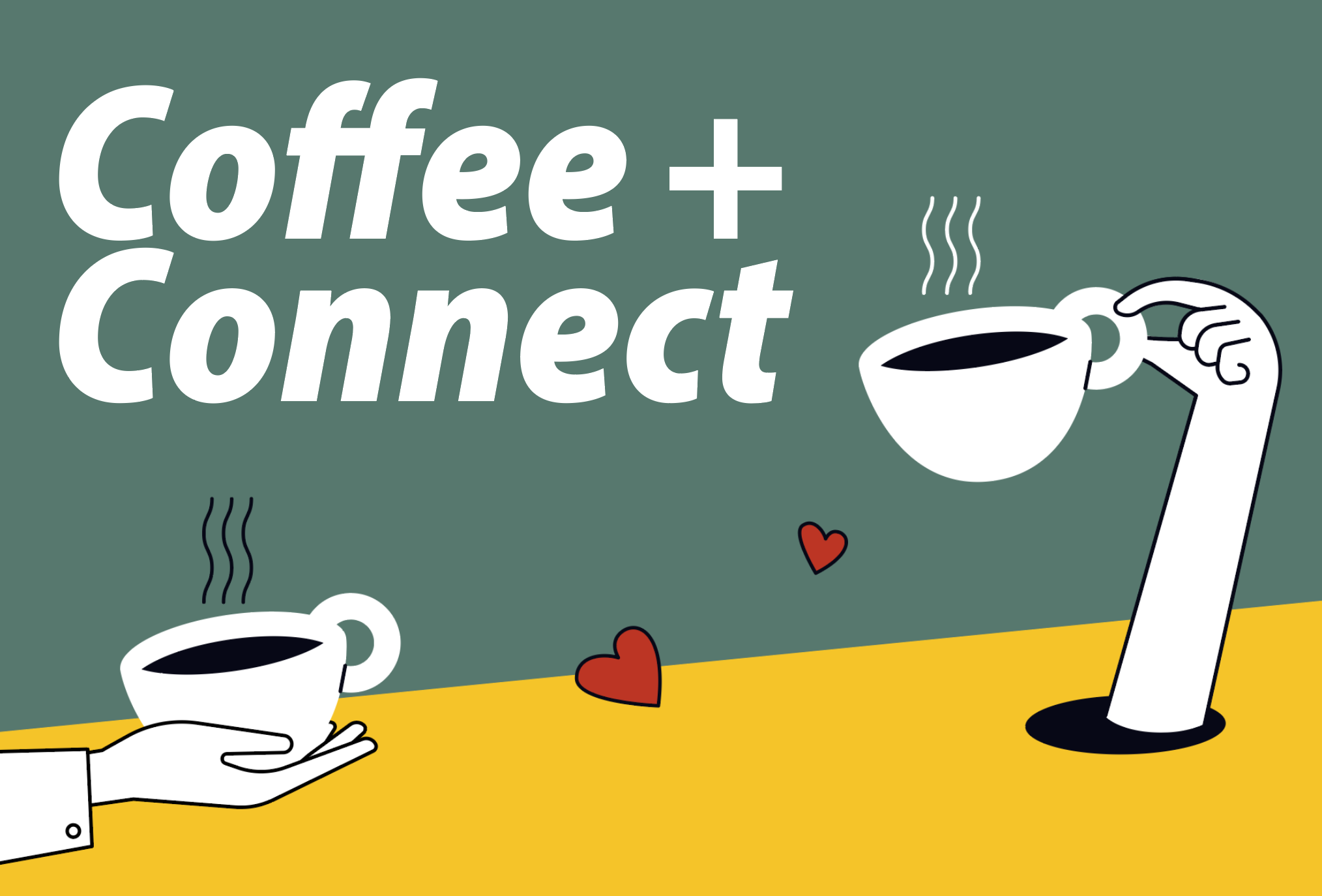 1. Juni: Coffee + Connect