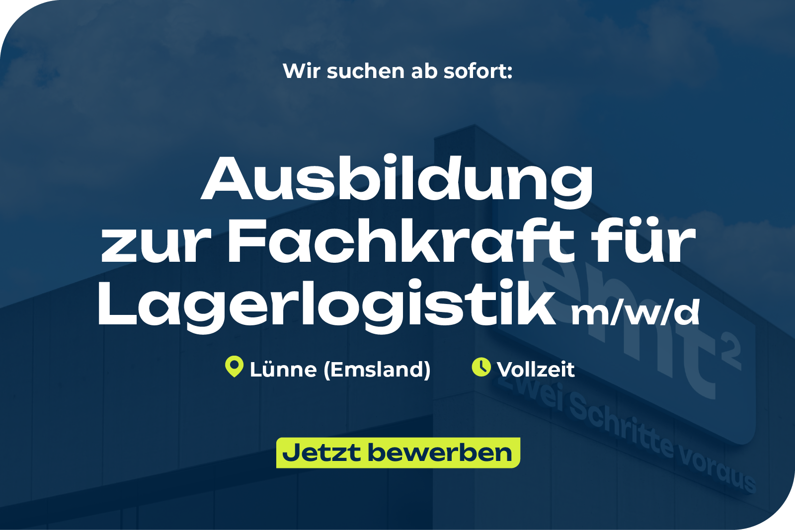 Ausbildung zur Fachkraft für Lagerlogistik (m/w/d)