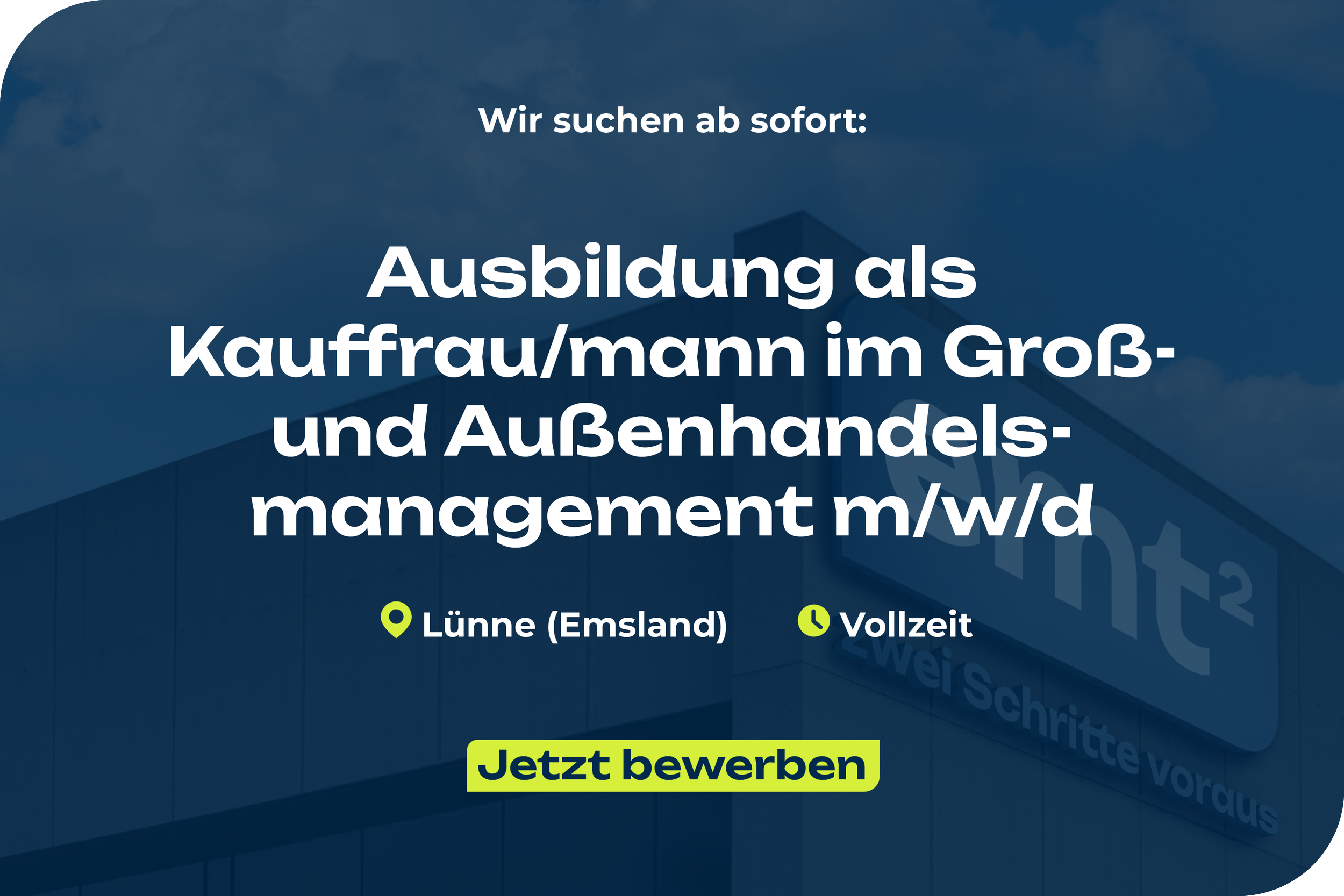 Ausbildung zur/zum Kauffrau/mann im Groß- und Außenhandelsmanagement (m/w/d)