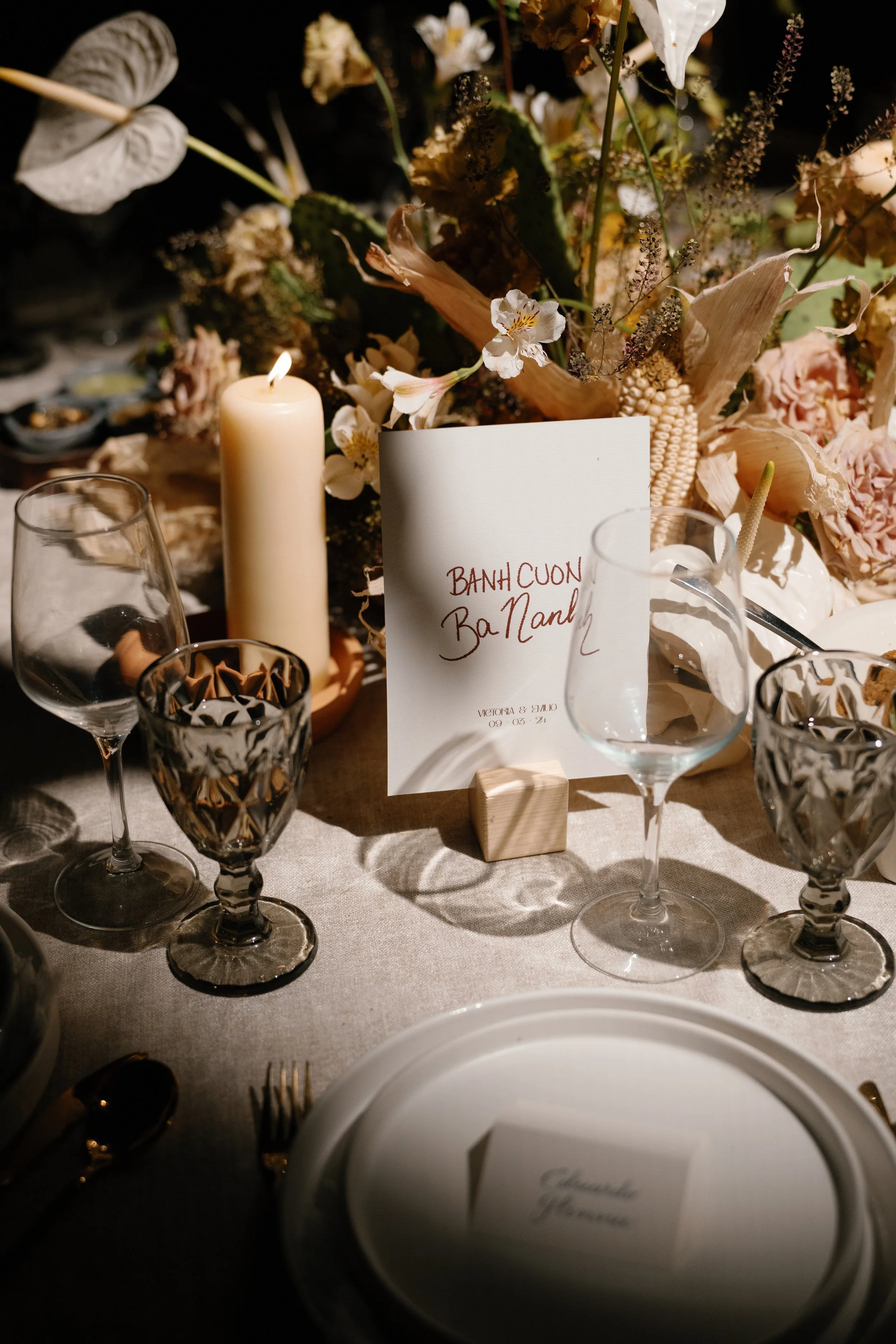 V&E - 
Hand-lettered details, illustrated taquiza bibs & custom packaging
