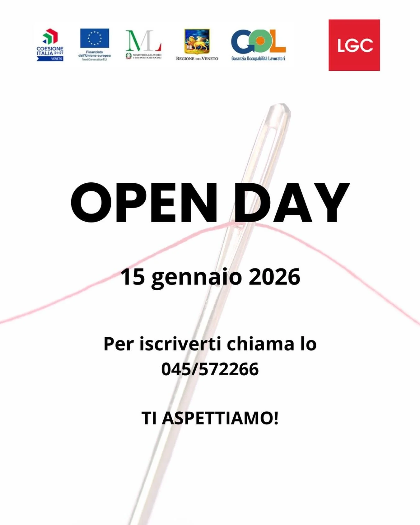 Ultima chiamata per il prossimo Open Day il 15 gennaio 2026! 🧶🧵🪡👗#legrandchic #verona #scuoladellaformazioneprofessionale #openday #moda