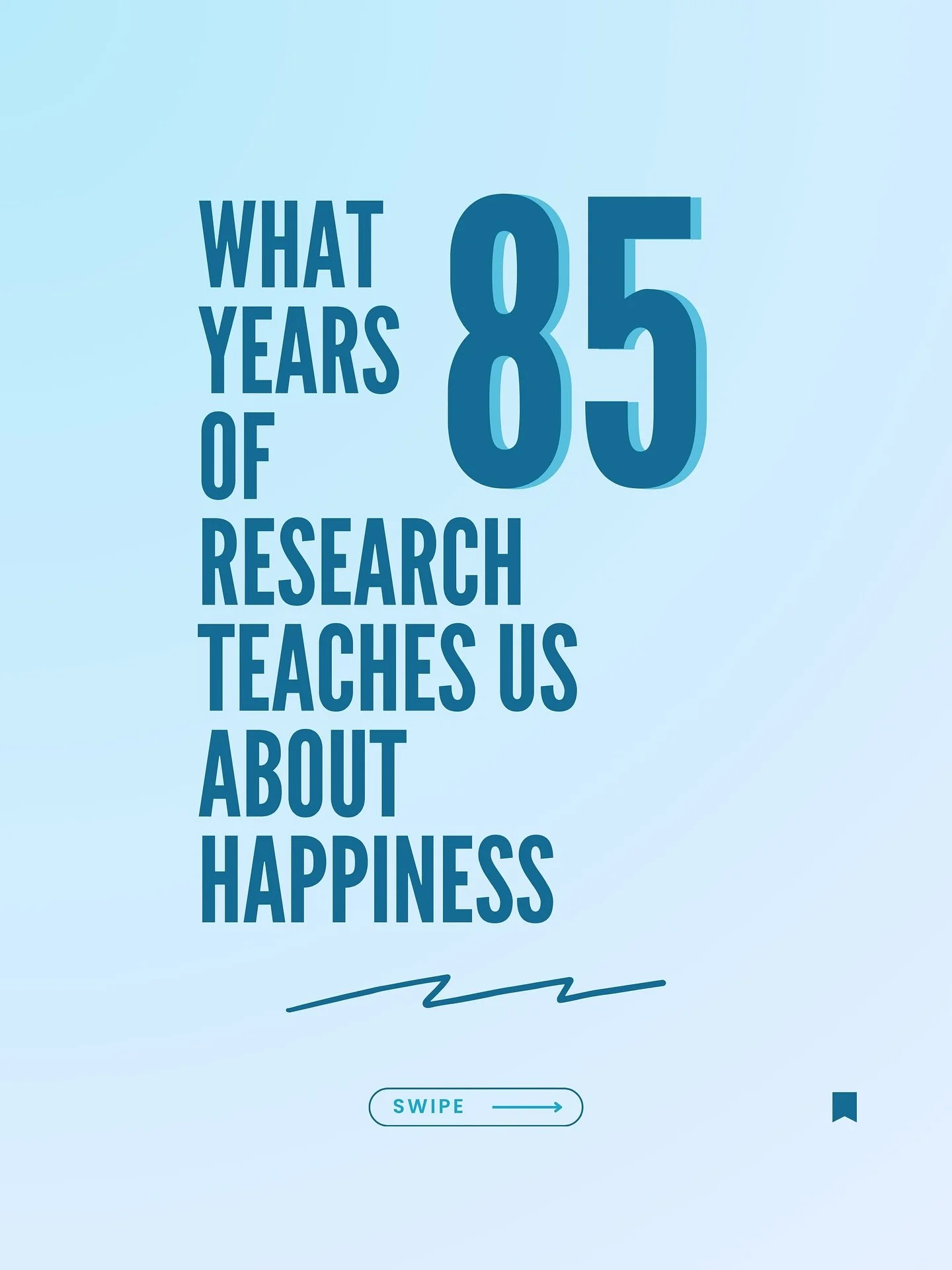 What if the secret to a good life isn&rsquo;t success, wealth, or achievement, but something far more simple and human?

After 85 years of research, the Harvard Study of Adult Development discovered something the key to happiness:

The quality of you