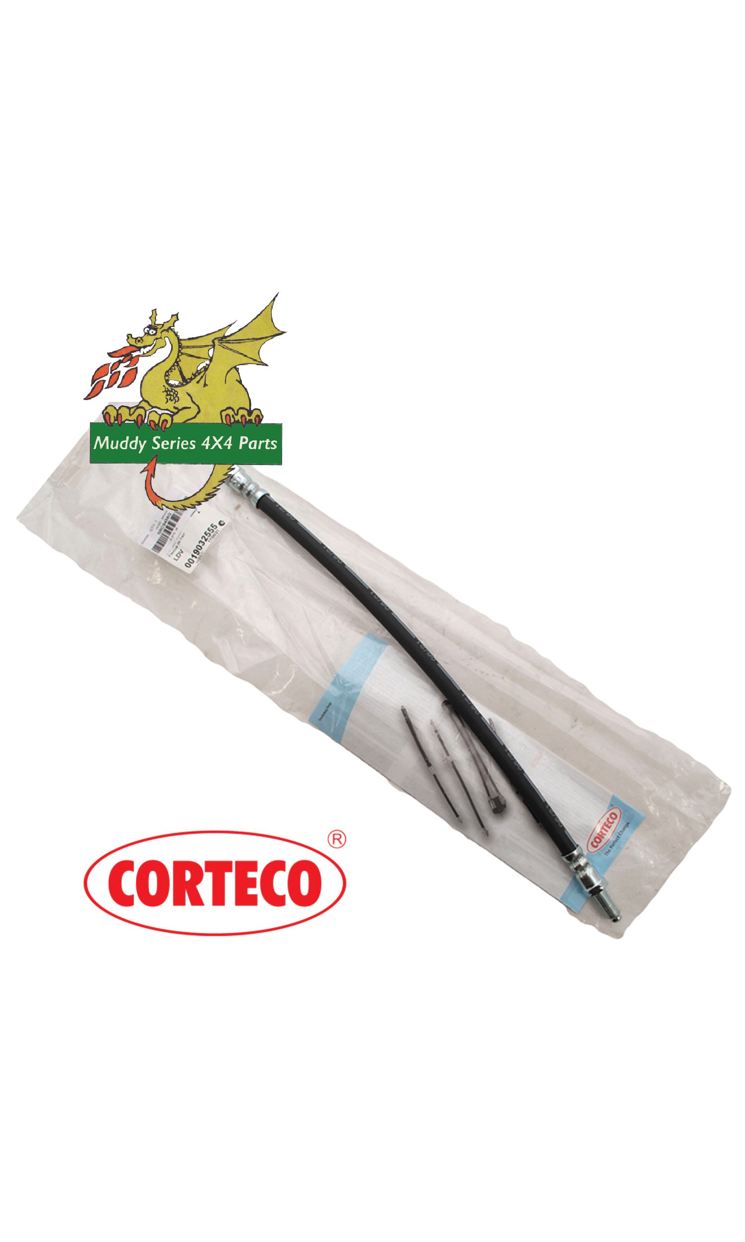 Corteco Land Rover Series 3 88" Rear After June 1980 Brake Hose Flexi Metric RTC9458