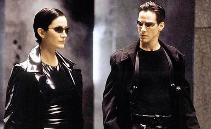 Keanu Reeves and Carrie-Anne Moss in The Matrix (1999)