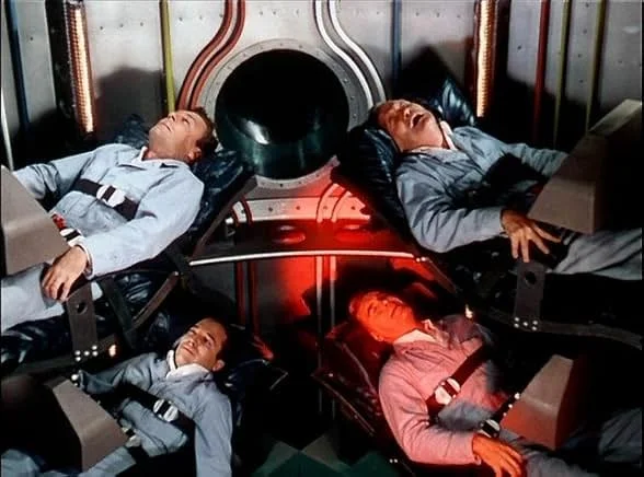 John Archer, Warner Anderson, Tom Powers, and Dick Wesson in Destination Moon (1950)