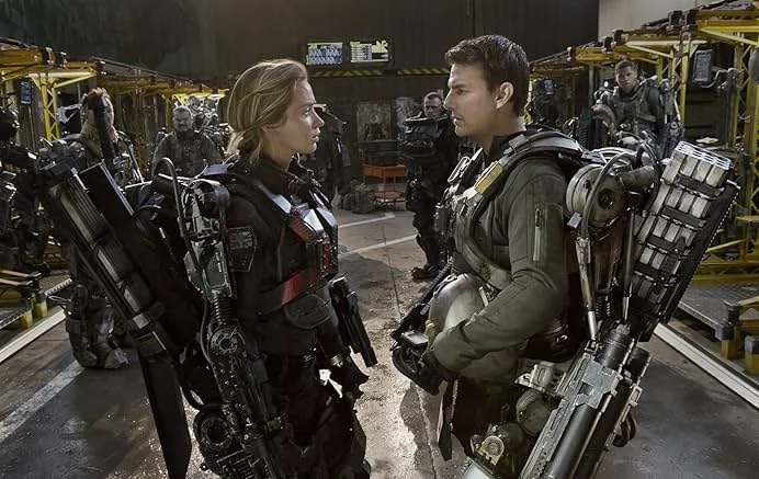 Tom Cruise, Emily Blunt, and Dragomir Mrsic in Edge of Tomorrow (2014)