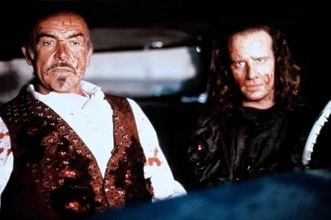 Sean Connery and Christopher Lambert in Highlander II: The Quickening (1991)