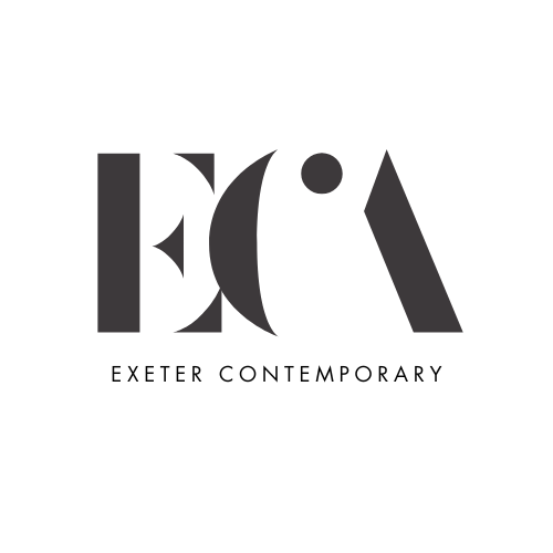 Logo for Exeter Contemporary with stylized initials 'E' and 'C' and the text 'Exeter Contemporary' below.