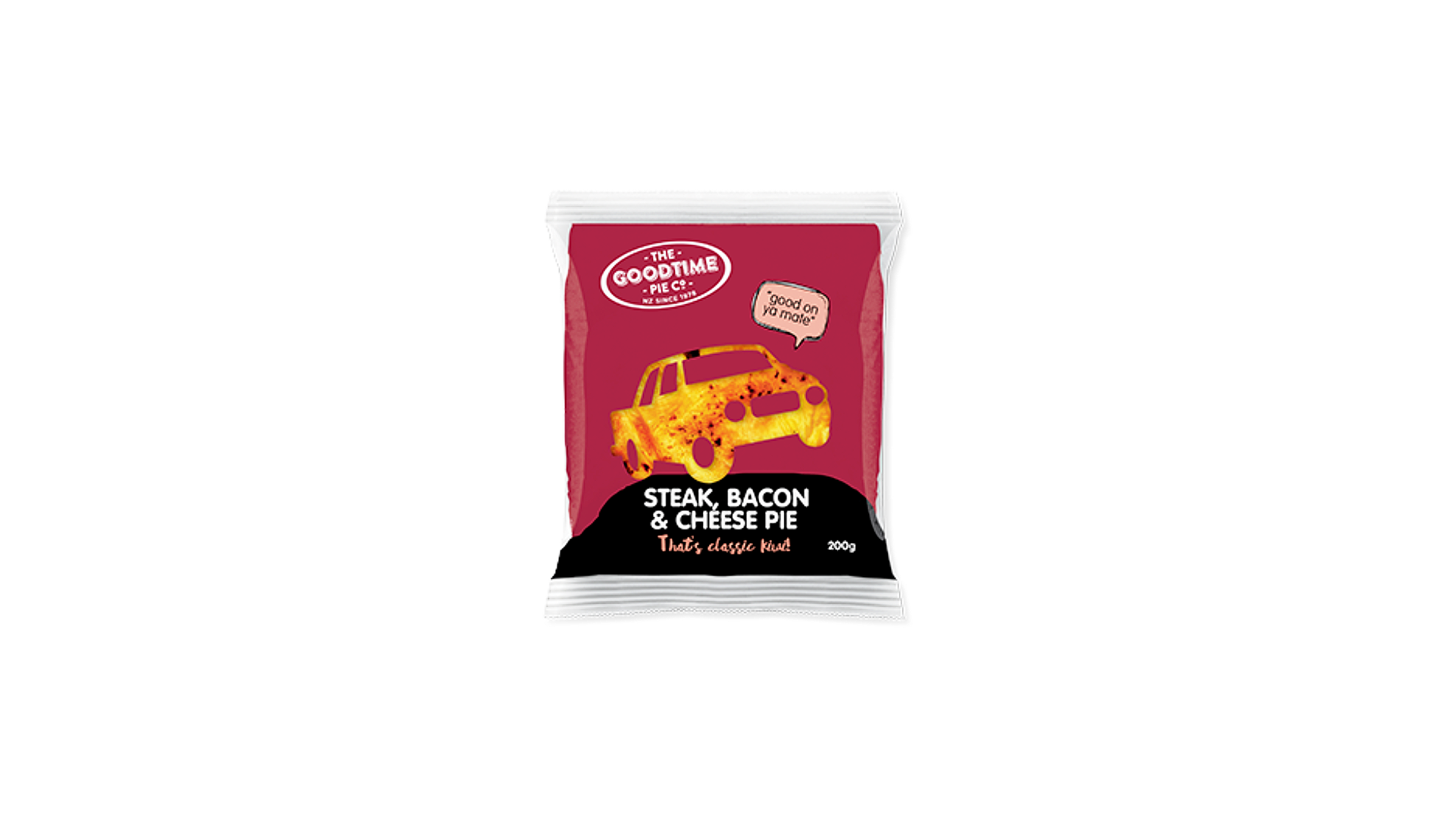 Goodtime Classic Steak, Bacon & Cheese Pie (200g x 6)