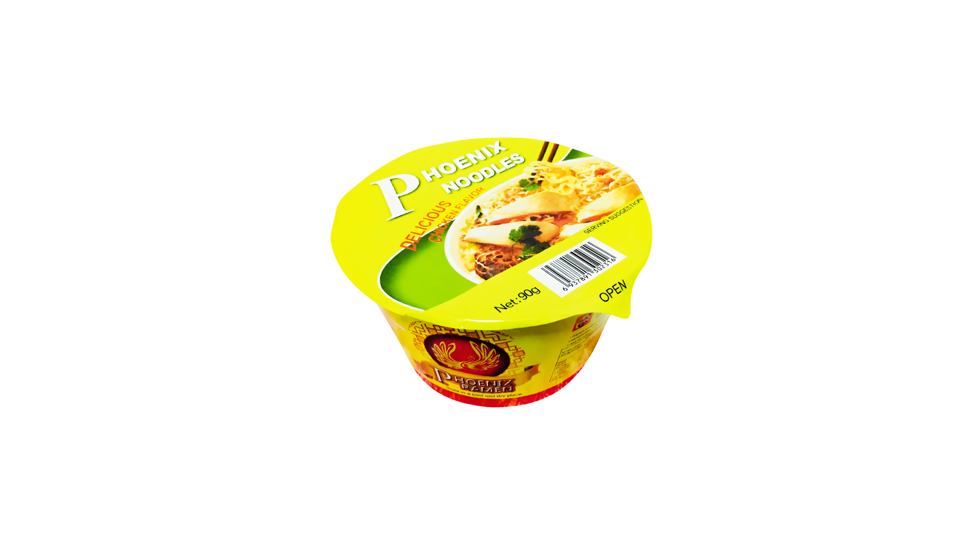 Phoenix Chicken Bowl Noodles (90g x 24)