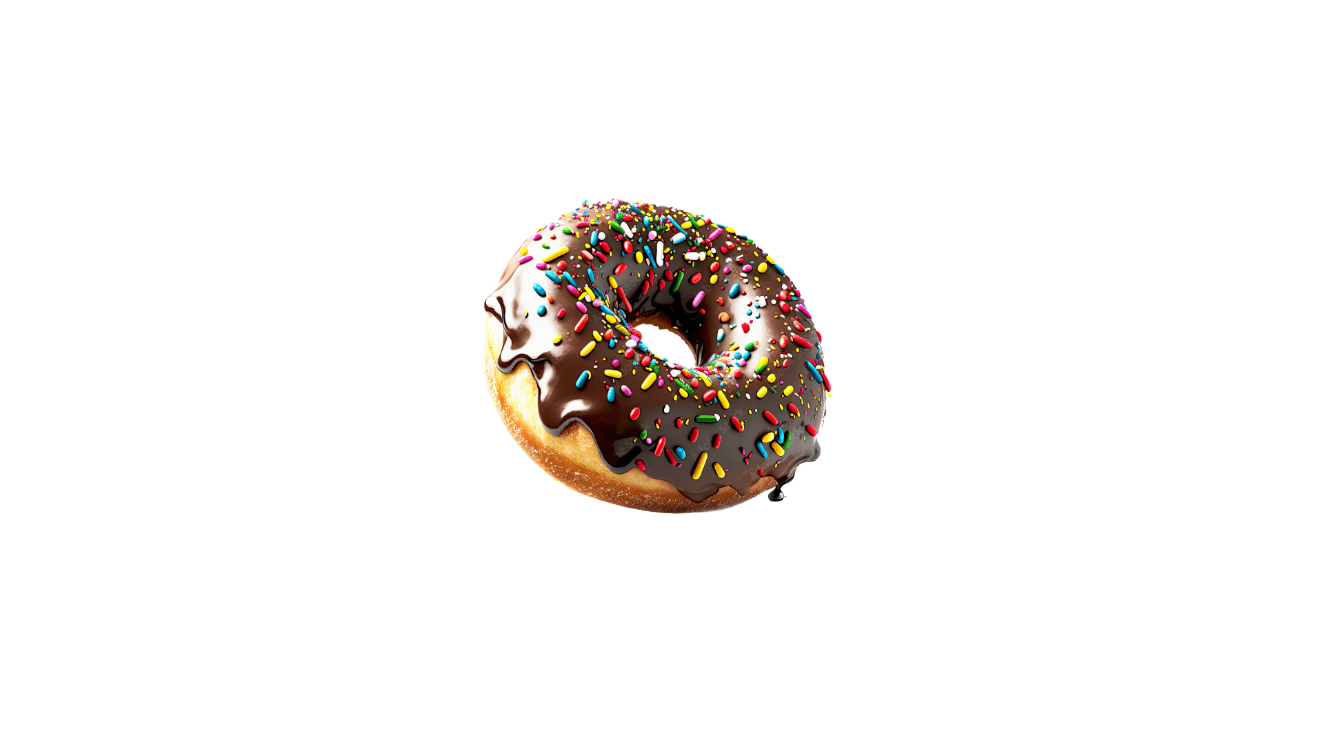 Kiwi Donuts Round Chocolate Sprinkle Donut (Frozen & individually wrapped).